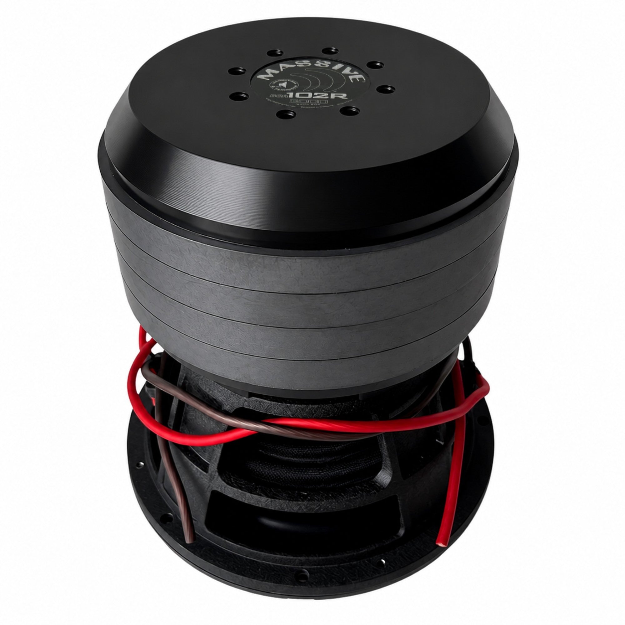BOA102R - 10" 8,000 Watts RMS Dual 2 Ohm Mega Subwoofer - Caution* 85 Pounds. Special Handling Required