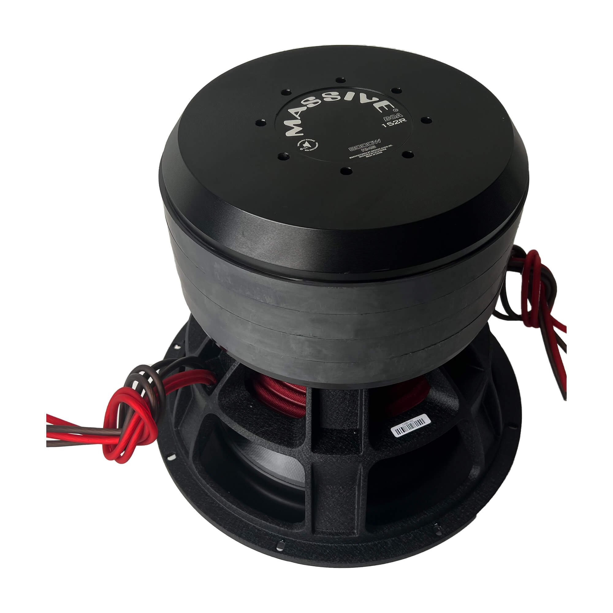 BOA152R - 15" 8,000 Watts RMS Dual 2 Ohm Mega Subwoofer - Caution* 149 Pounds. Special Handling Required