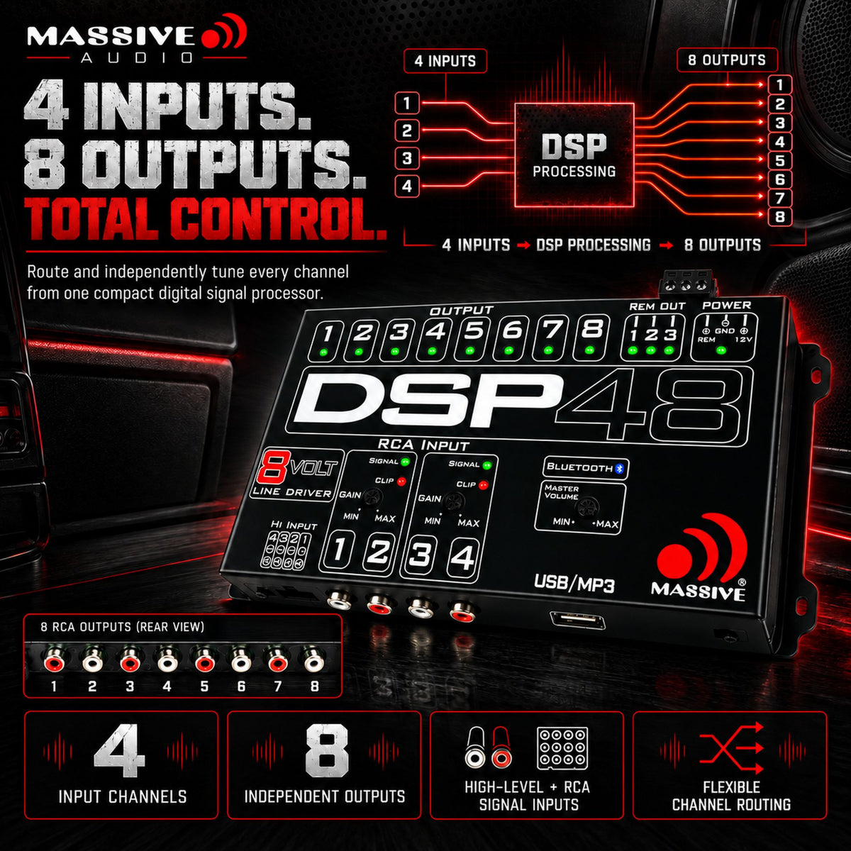 DSP48 - Digital Signal Processor with Bluetooth® Audio Streaming