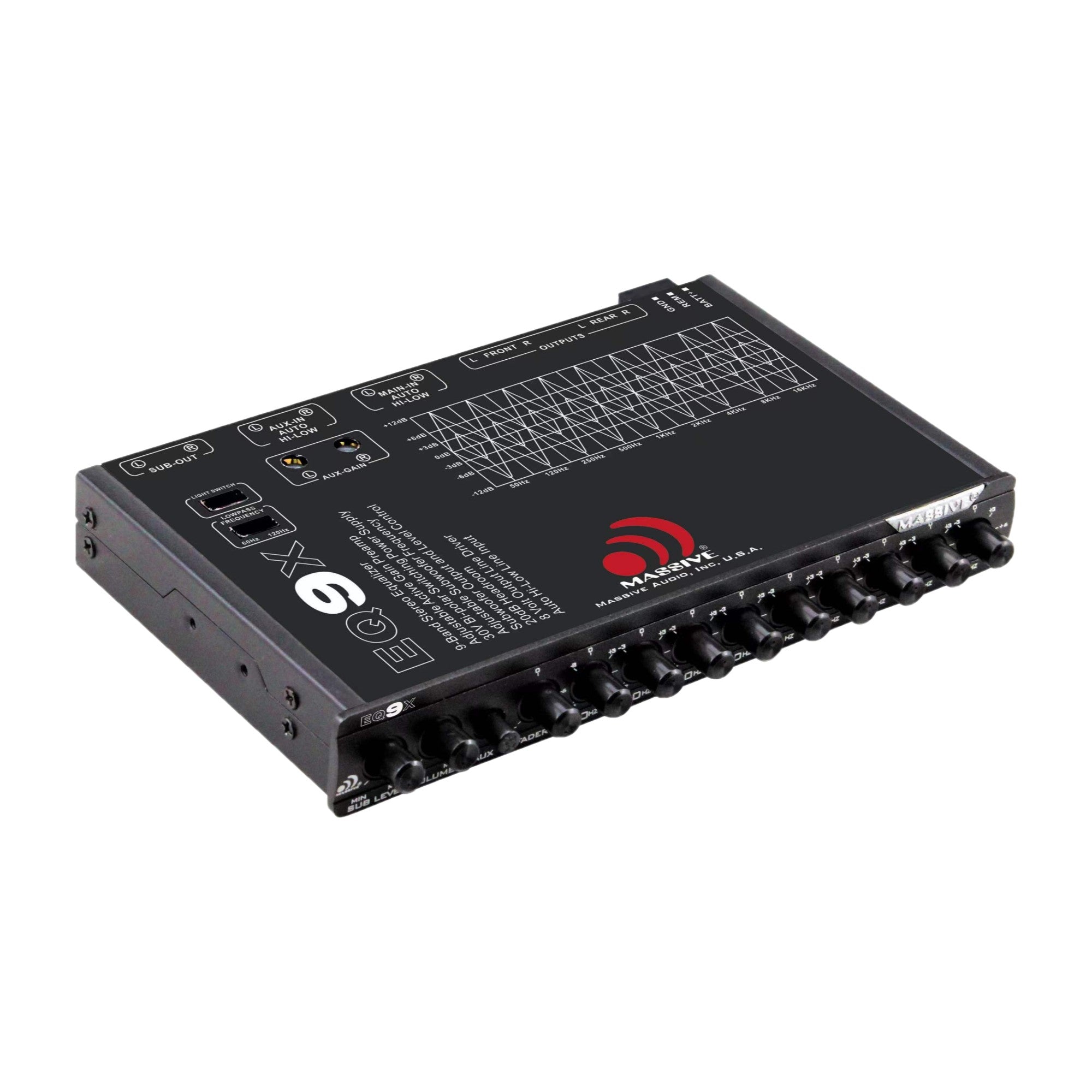 EQ9X - 9 Band Car Audio Graphic Equalizer