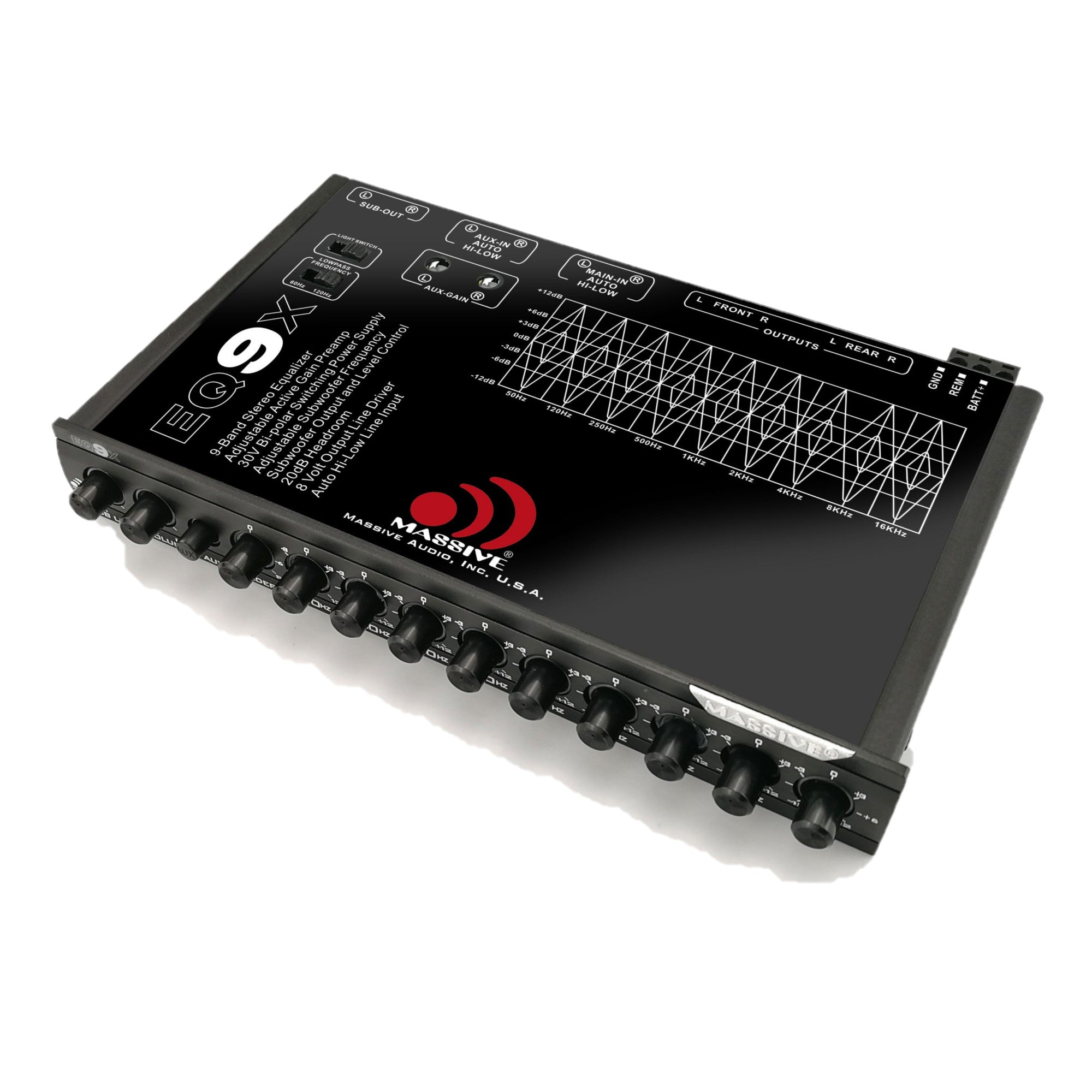 EQ9X - 9 Band Car Audio Graphic Equalizer