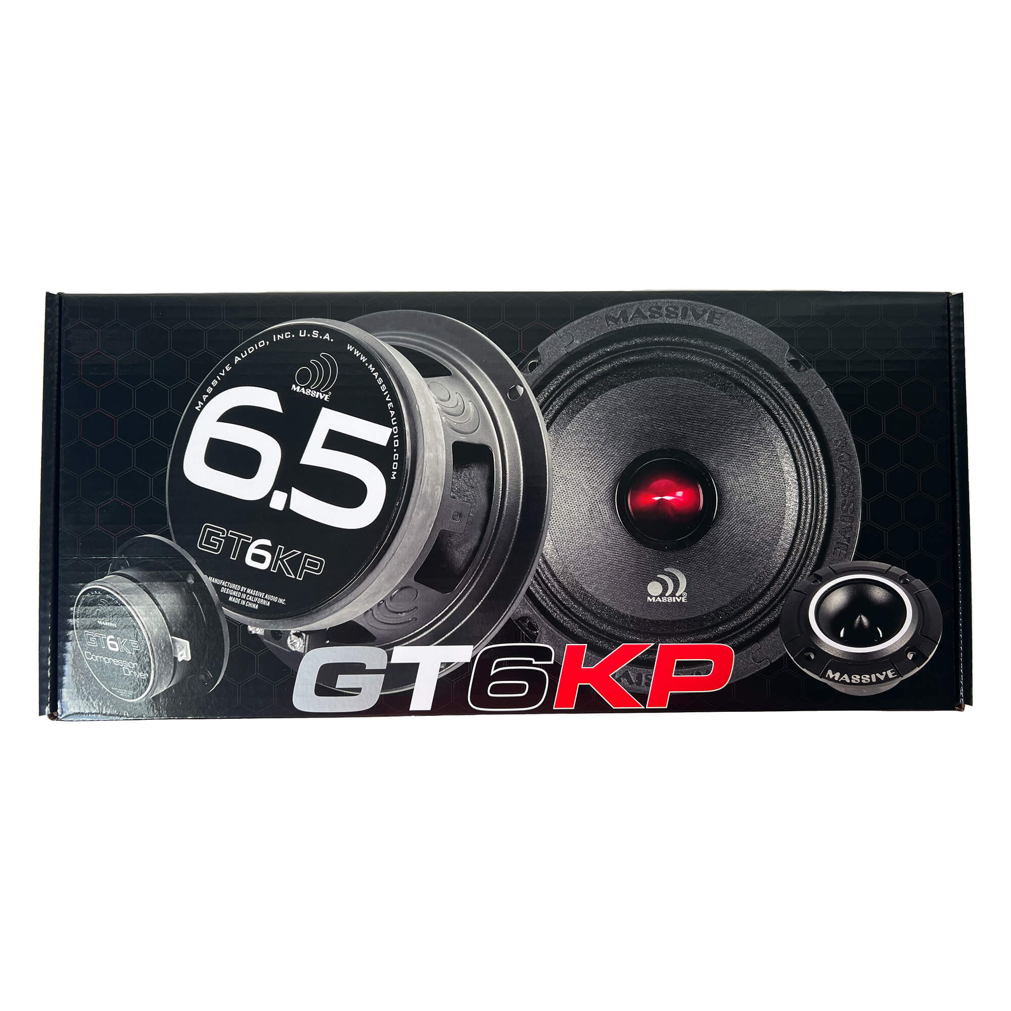 GT6KP - 6.5" 2-Way 150 Watts RMS Component Kit Pro & Car Audio Speakers