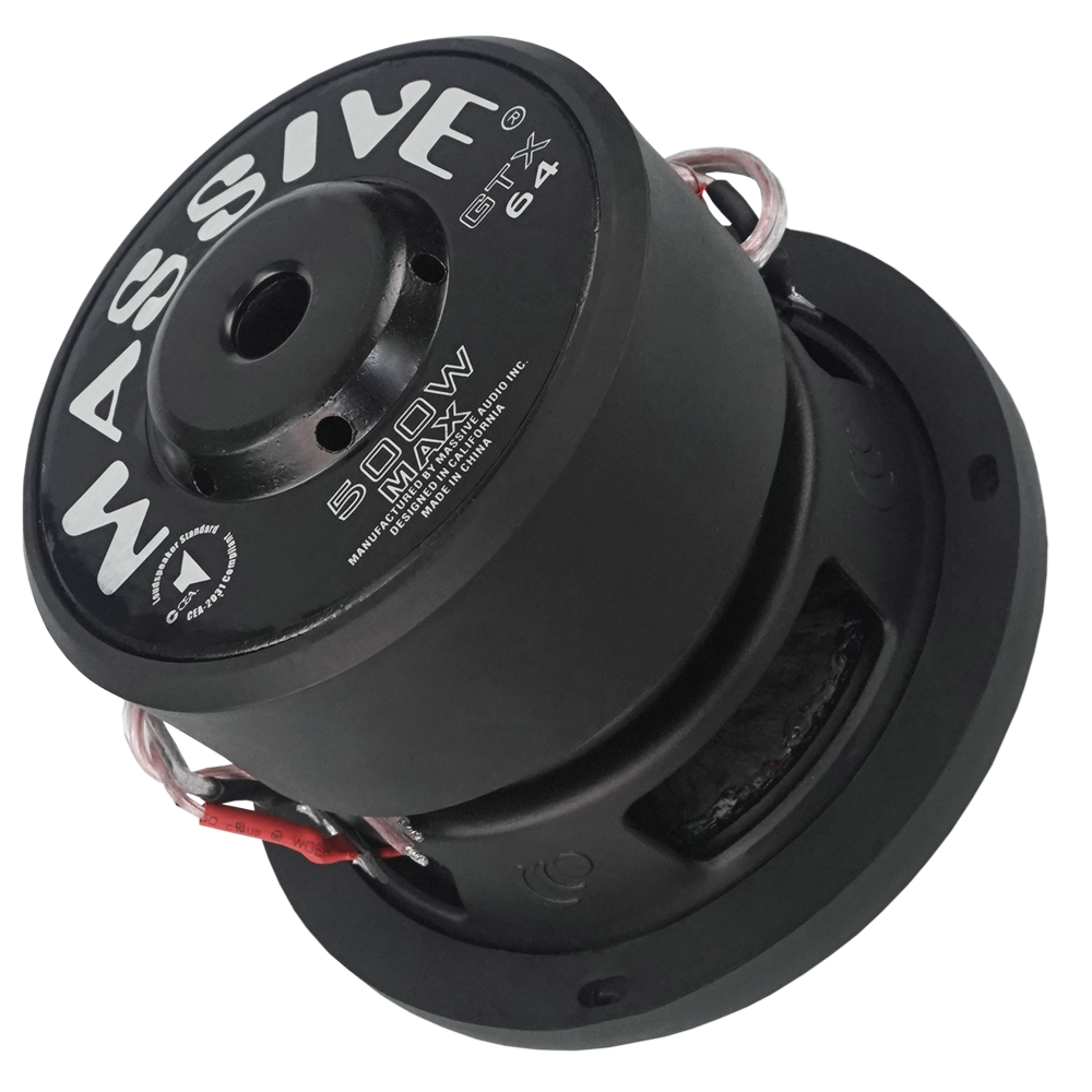 GTX64 - 6" 250 Watts RMS Dual 4 Ohm Subwoofer
