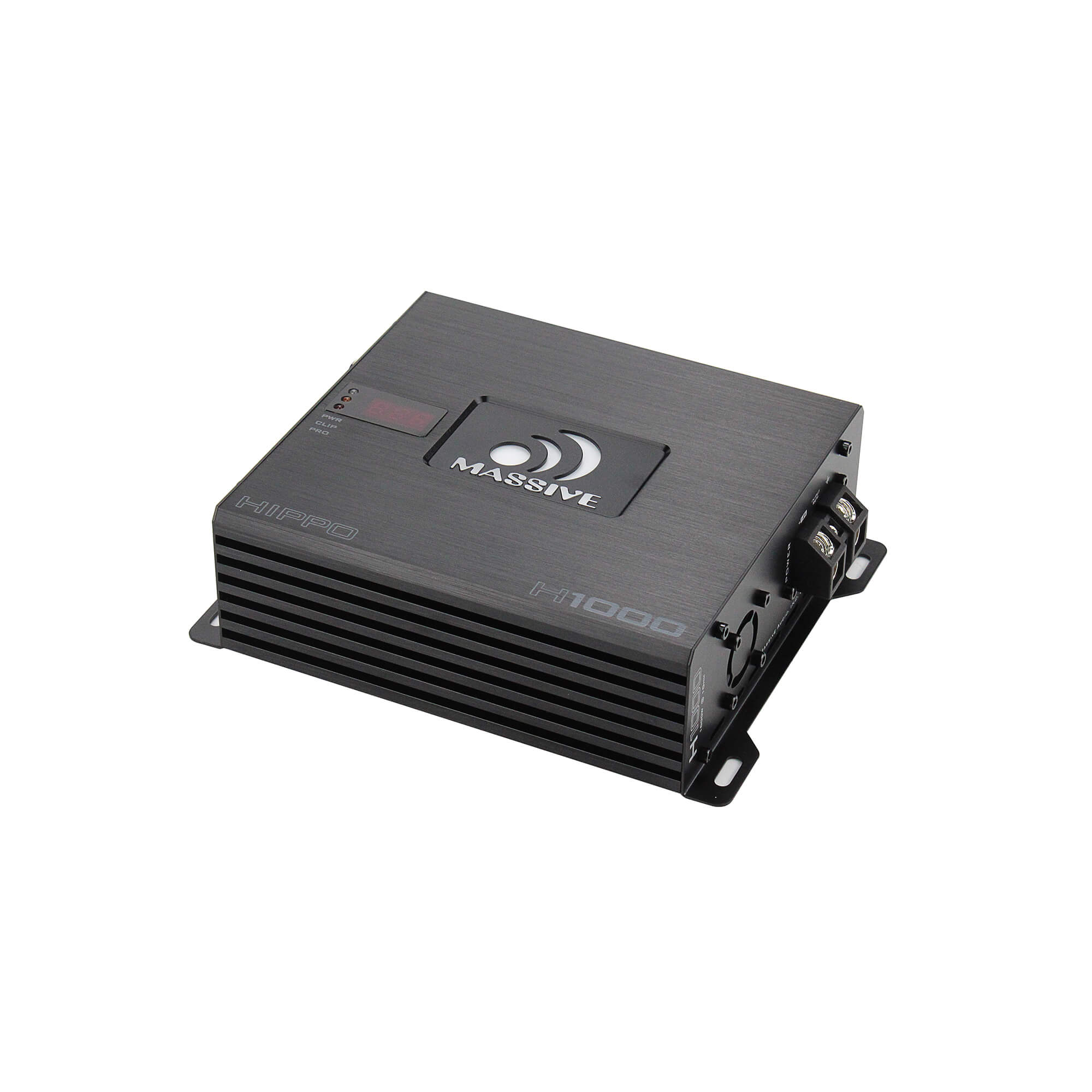 H1000 - 1050 Watt RMS @ 1 Ohm Mono Block Hippo Series Amplifier with Bass Remote