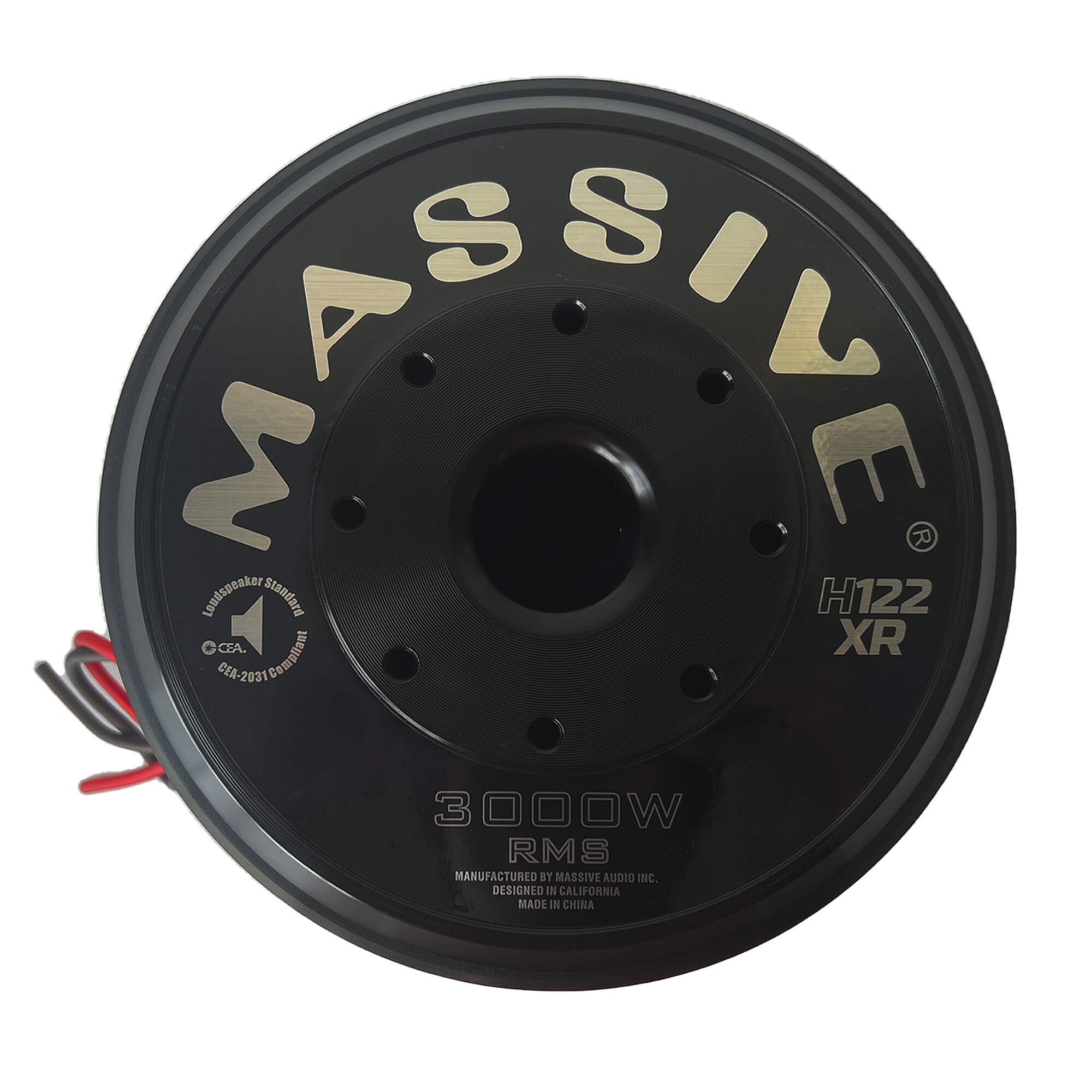 H122XR - 12" 3000 Watts RMS Dual 2 Ohm 4" V.C. Mega 70 Lbs. Subwoofer