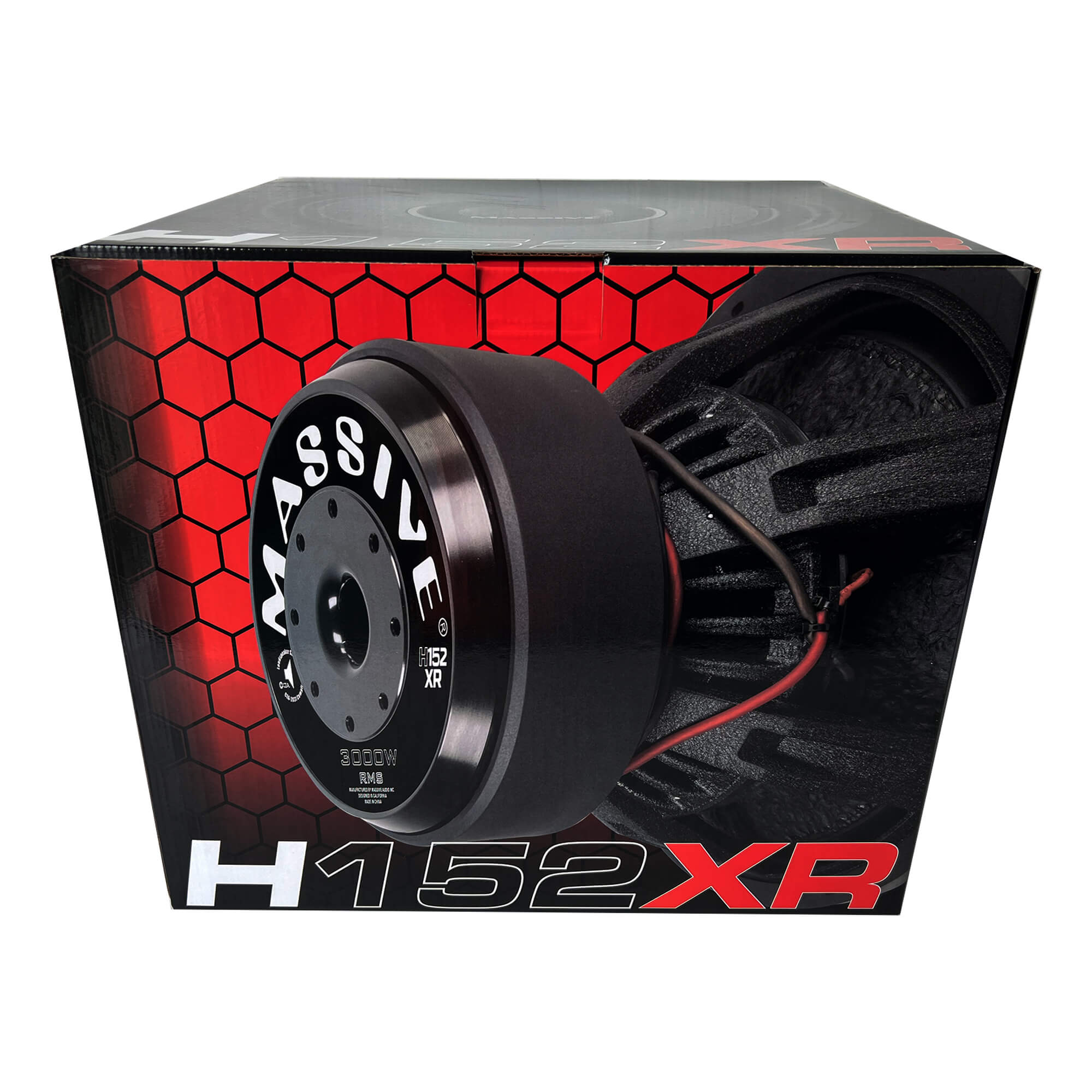 H152XR - 15" 3000 Watts RMS Dual 2 Ohm 4" V.C. Mega Subwoofer