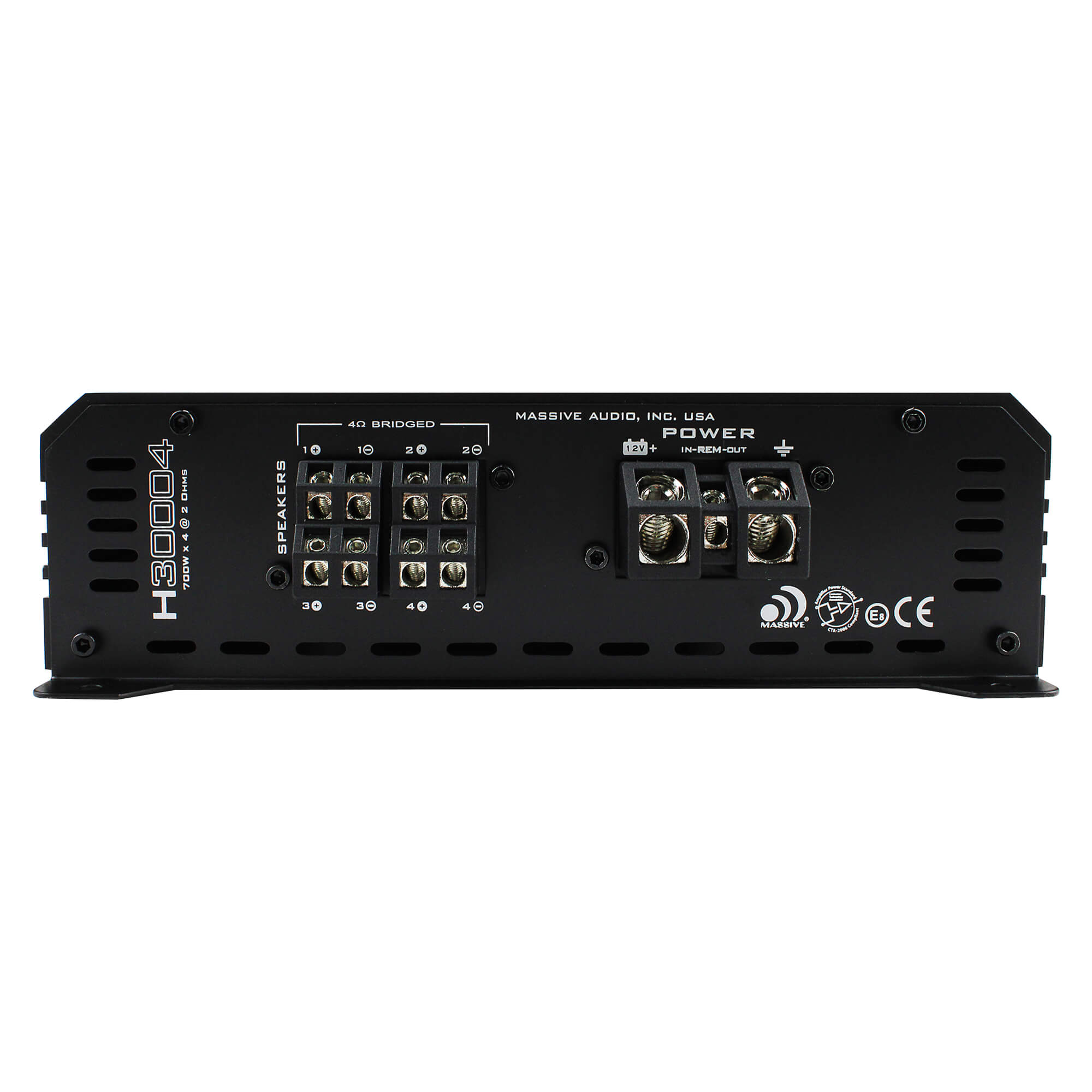 H30004 - 500 Watts RMS x 4 @ 4 Ohm 4 Channel Amplifier