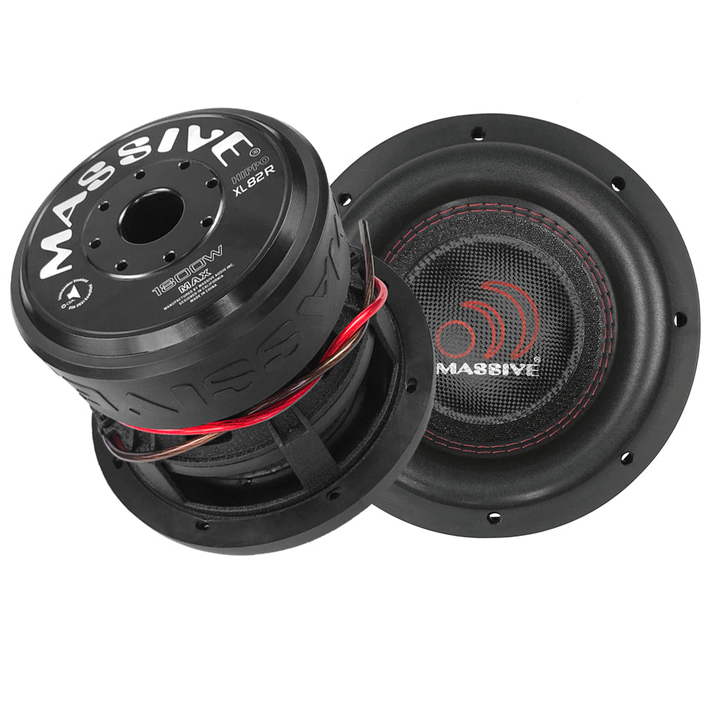 HIPPOXL82RV2 - 8" 900 Watts RMS Dual 2 Ohm Subwoofer