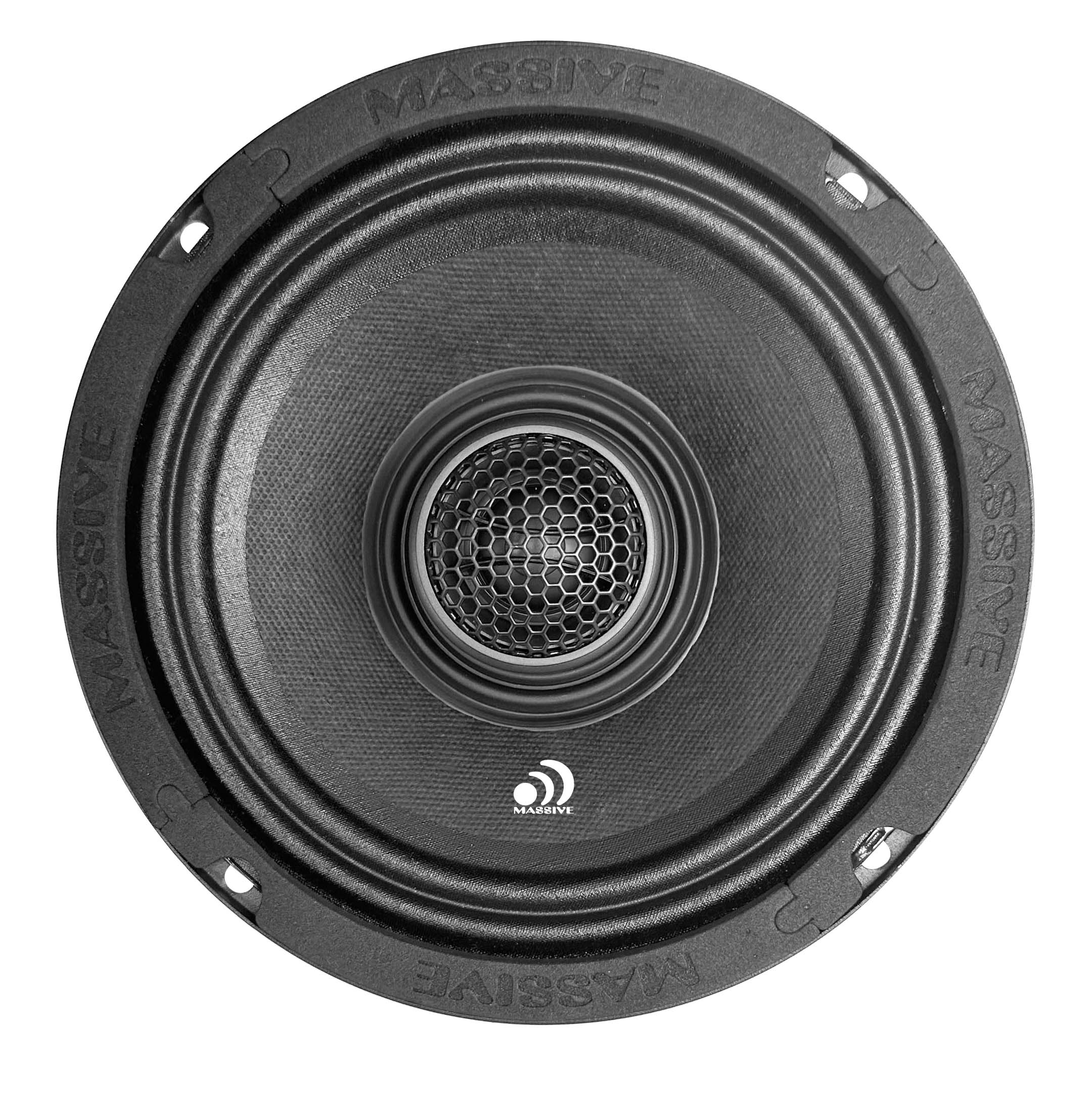 HNX6 | 6.5" 4 Ohm Mid-Range Pro Audio Coaxial Water Repellent Speaker - 120 Watts RMS (Pair)