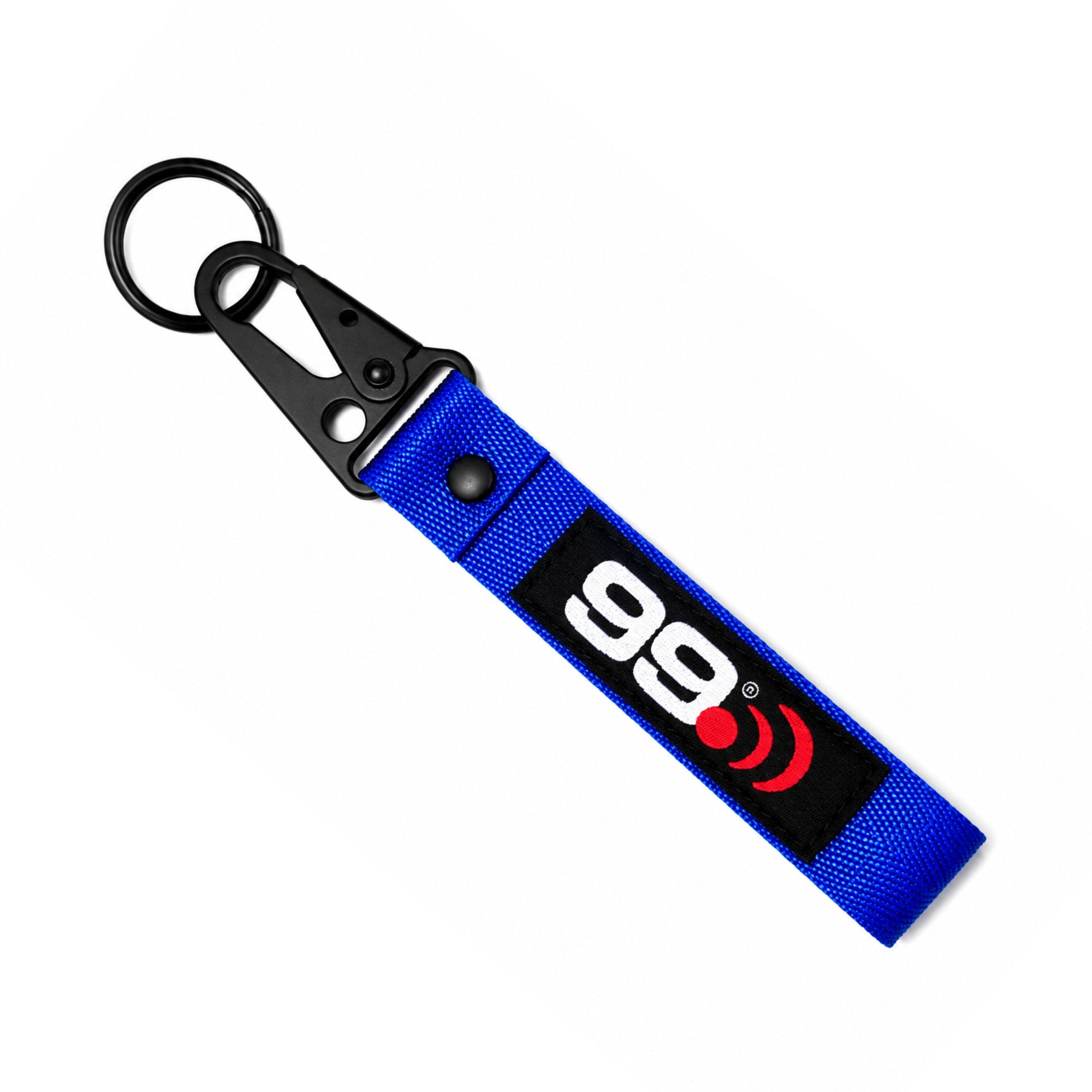 Massive Audio Moto-Style Keychain with Carabiner - Blue