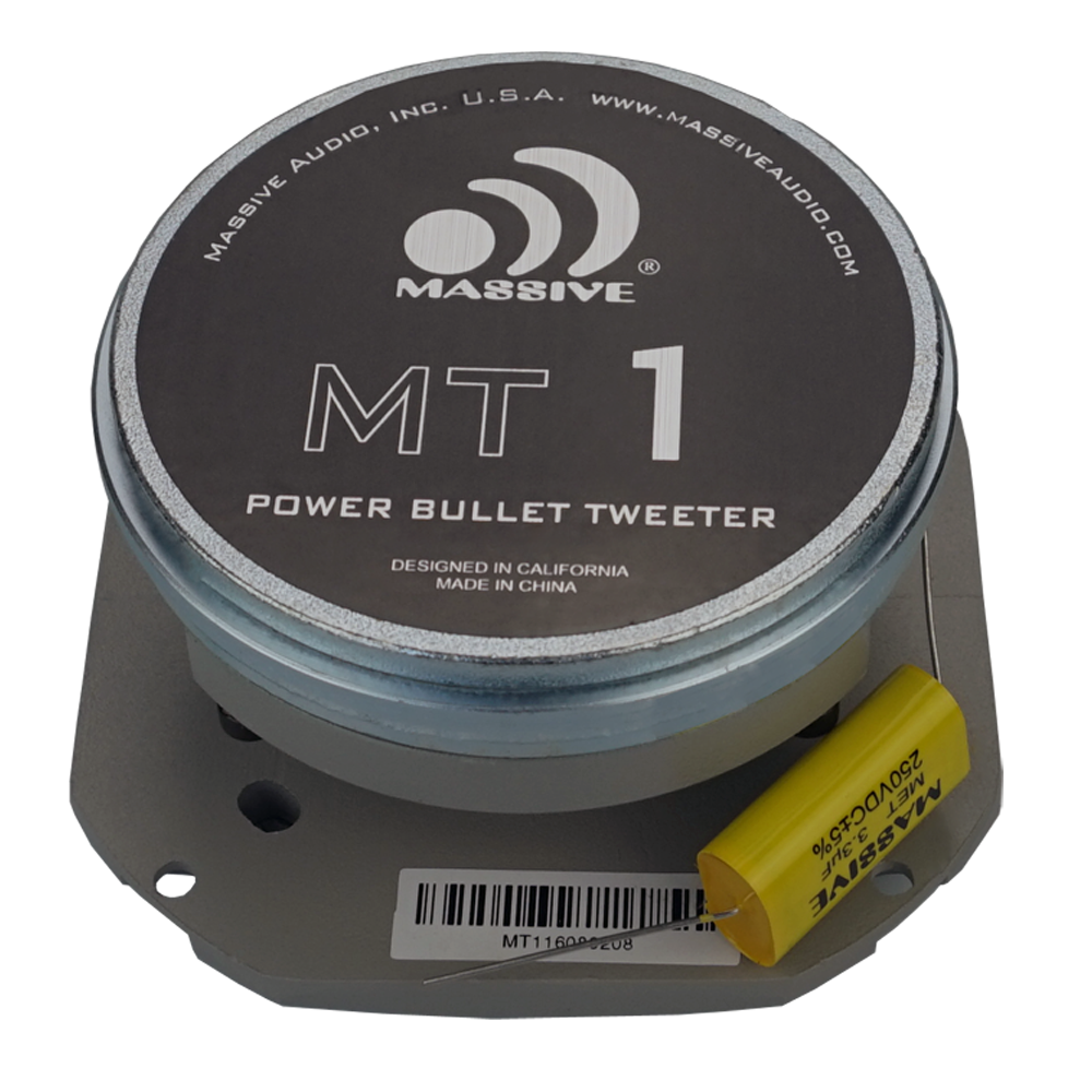 MT1V2 - 60 Watts RMS 4 Ohm 1" Power Bullet Tweeter