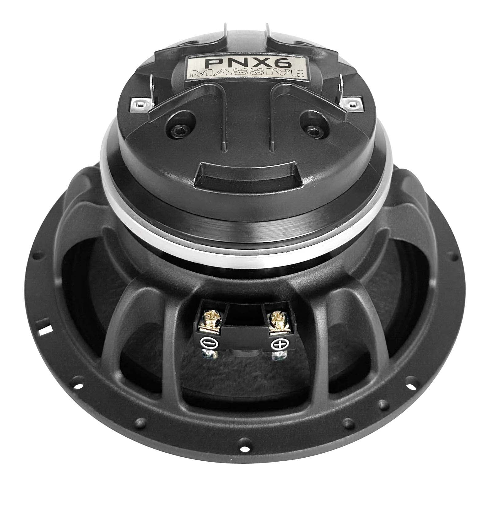 PNX6 | 6.5" 4 Ohm Mid-Range Pro Audio Coaxial Water Resistant Speaker - 160 Watts RMS