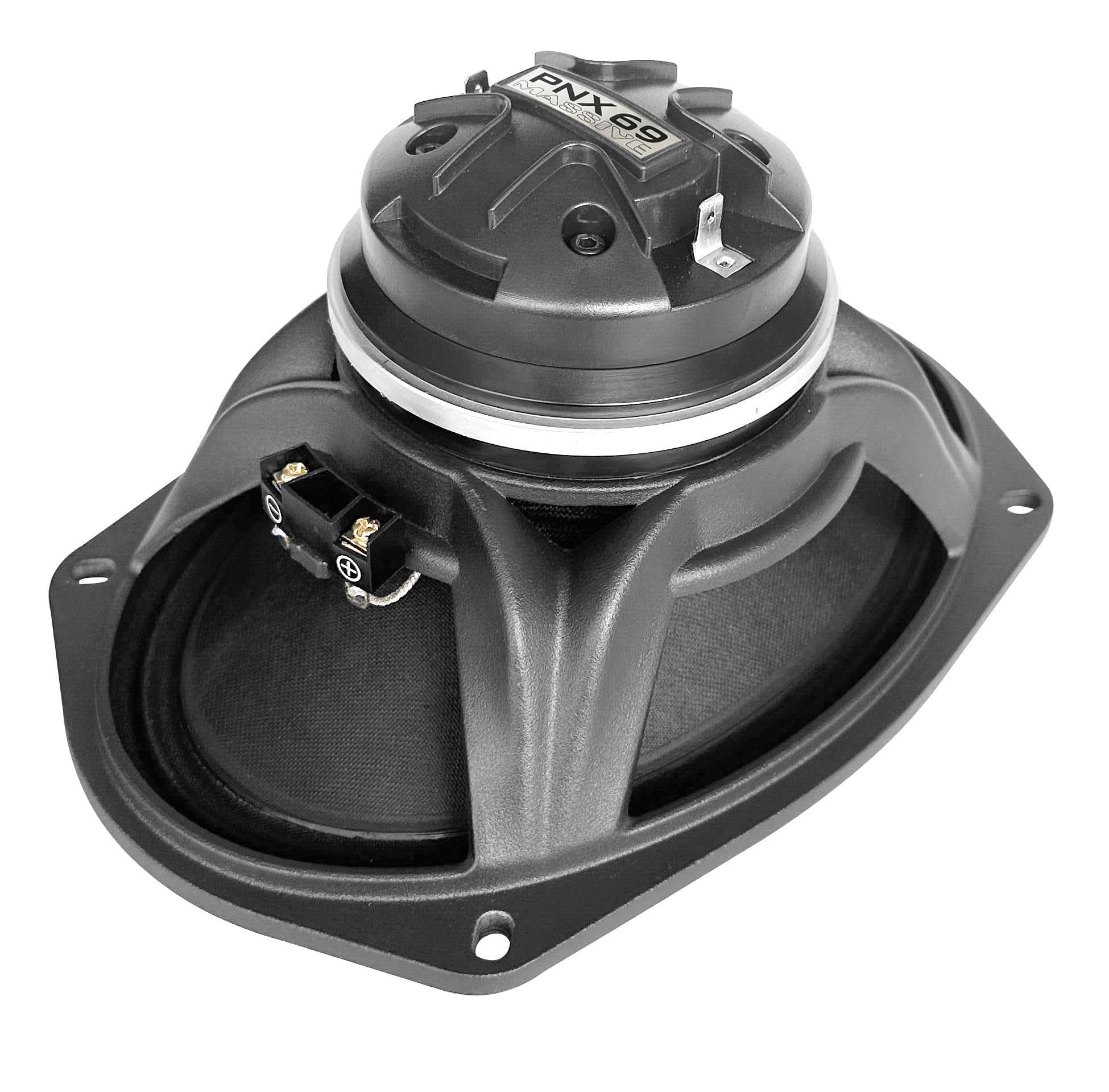 PNX69 | 6x9" 4 Ohm Mid-Range Pro Audio Coaxial Water Resistant Speaker - 180 Watts RMS