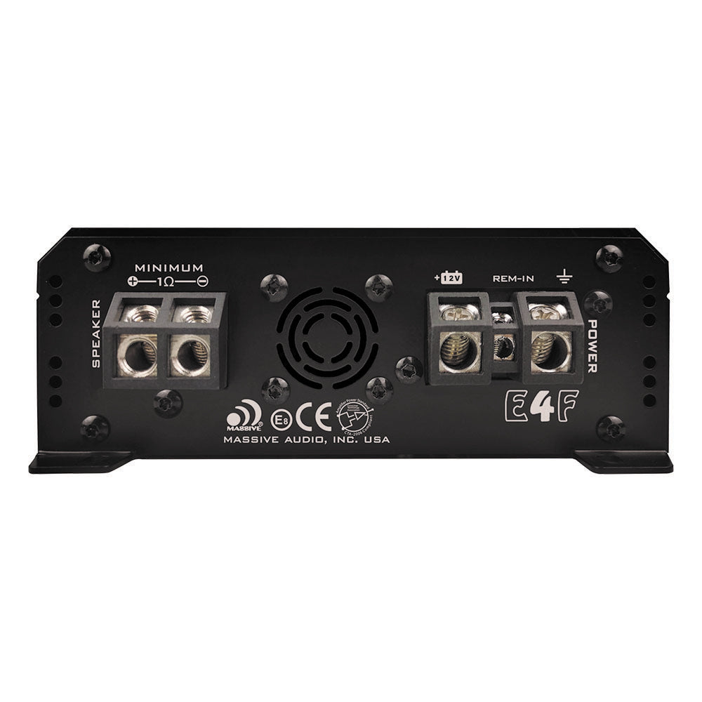 E4F - 2,000 Watts RMS x 1 @ 1 Ohm Full Range Compact Mono Amplifier