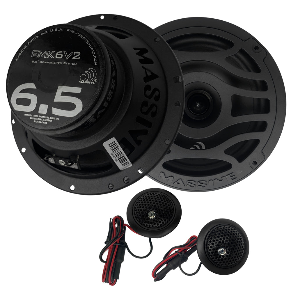 EMK6 V2 - 6.5" 125 Watts RMS Component Kit Speakers