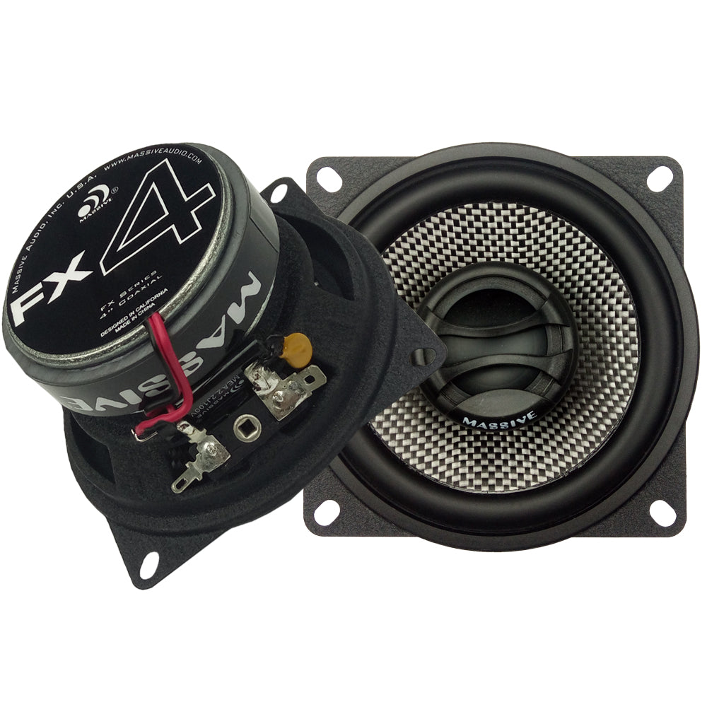 FX4 - 4" 2-Way 50 Watts RMS Coaxial Speakers