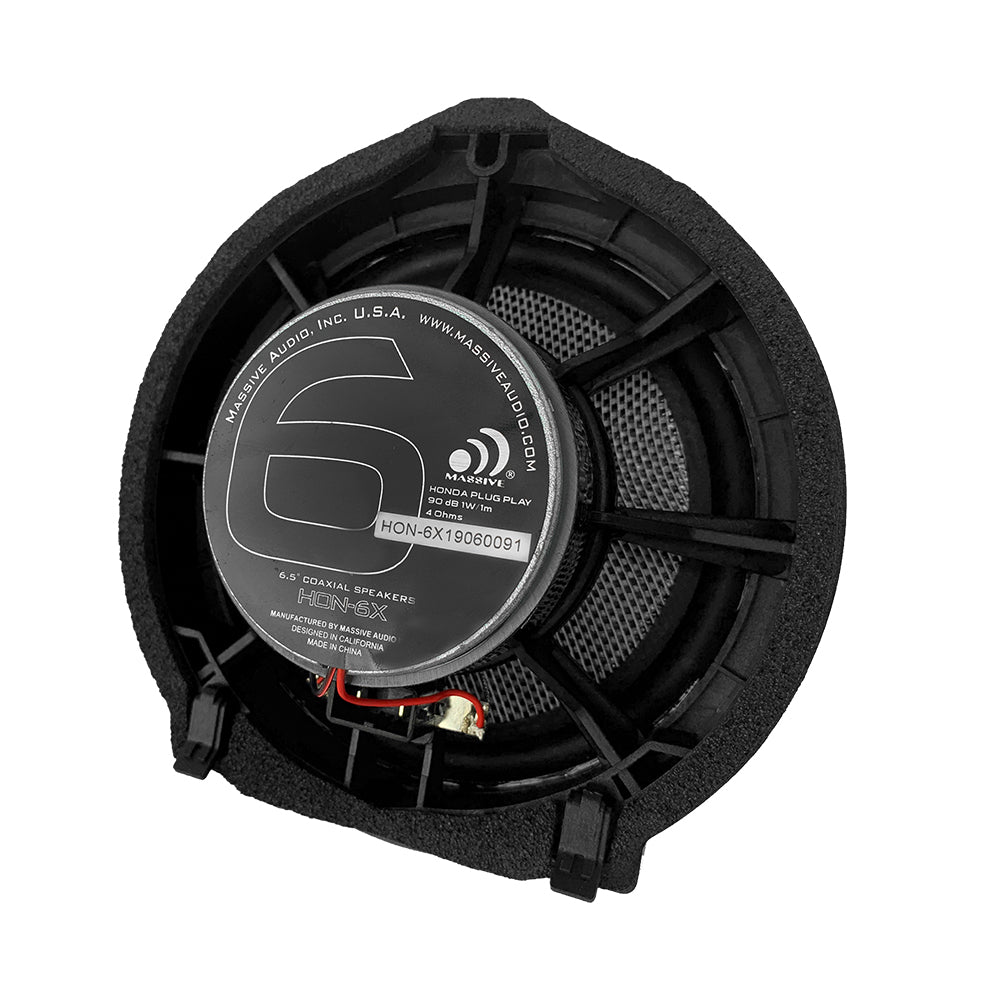 HON6X - 6.5" Honda OEM Drop-In, 80 Watts RMS Coaxial Kit Speakers (PAIR)
