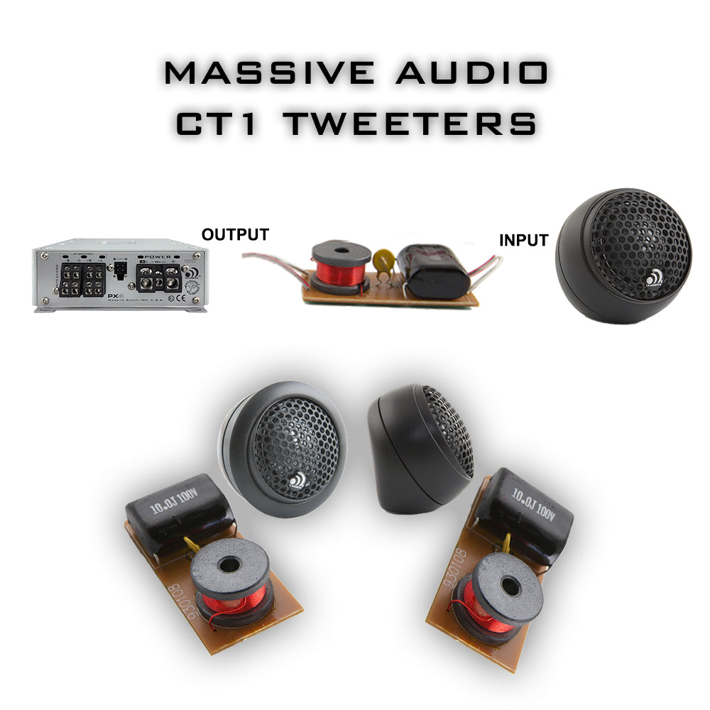 CT 1 - 60 Watts RMS Multi Mounting 25mm Silk Dome Tweeters