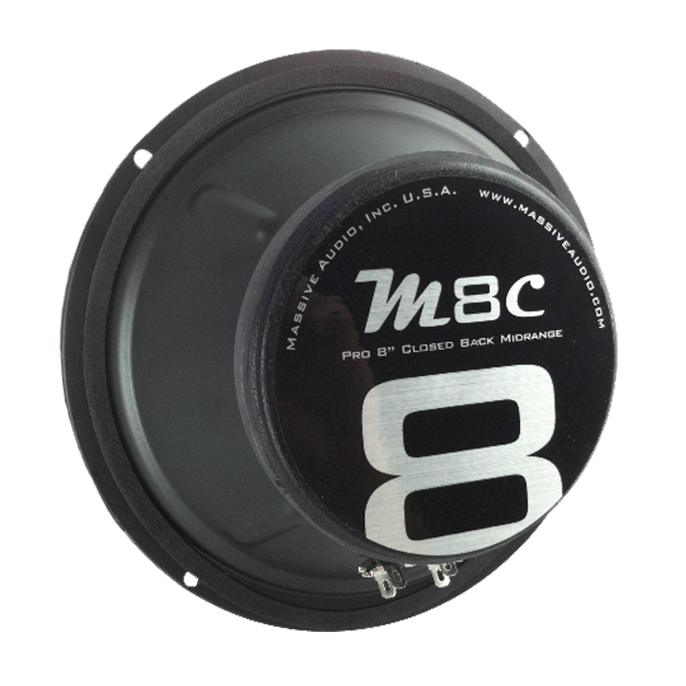 M8C - 8" 80 Watt 8 Ohm Mid-Range Closed Back Speaker