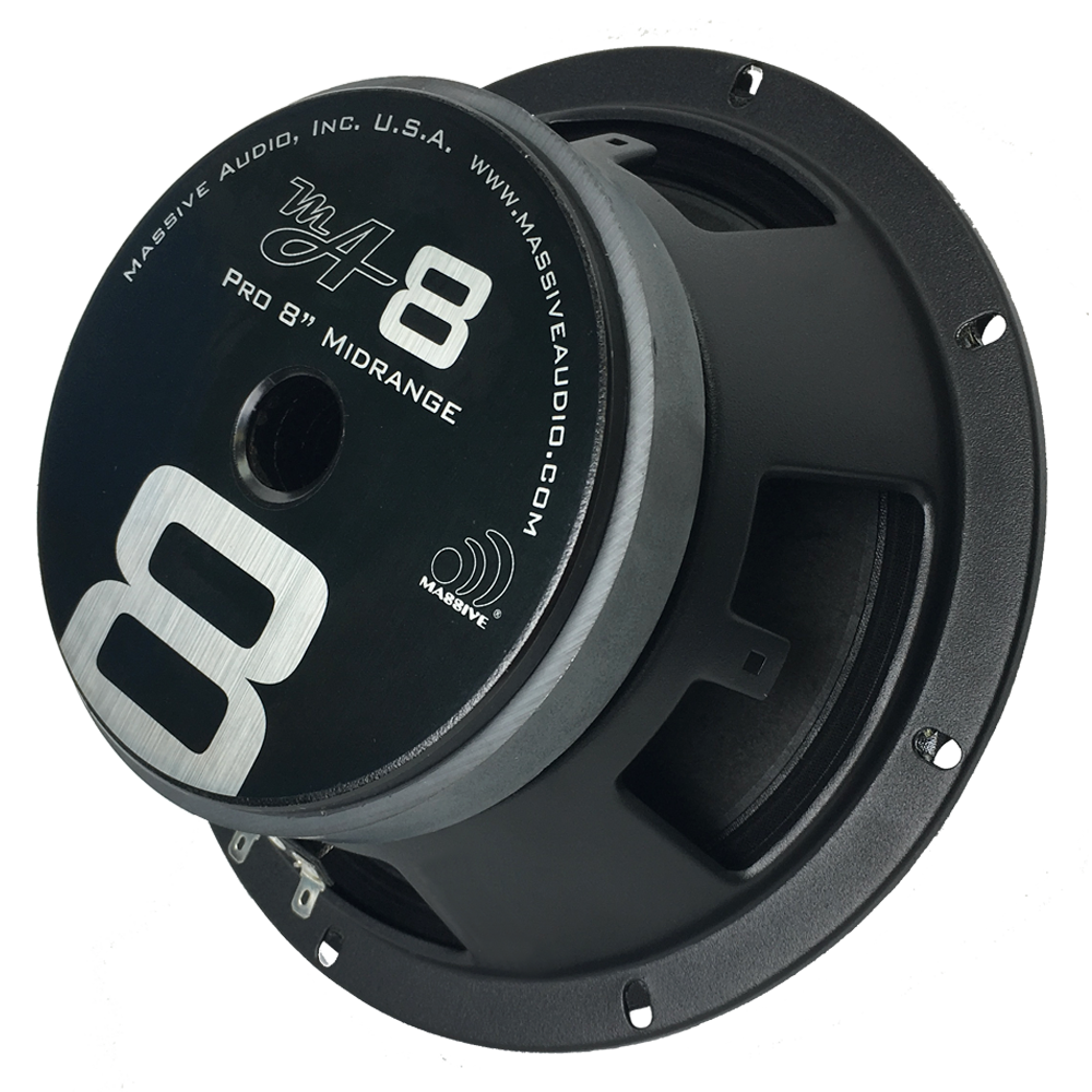MA8 - 8" 150 Watt 8 Ohm Mid-Range Speaker (Lower SQ Frequencies)
