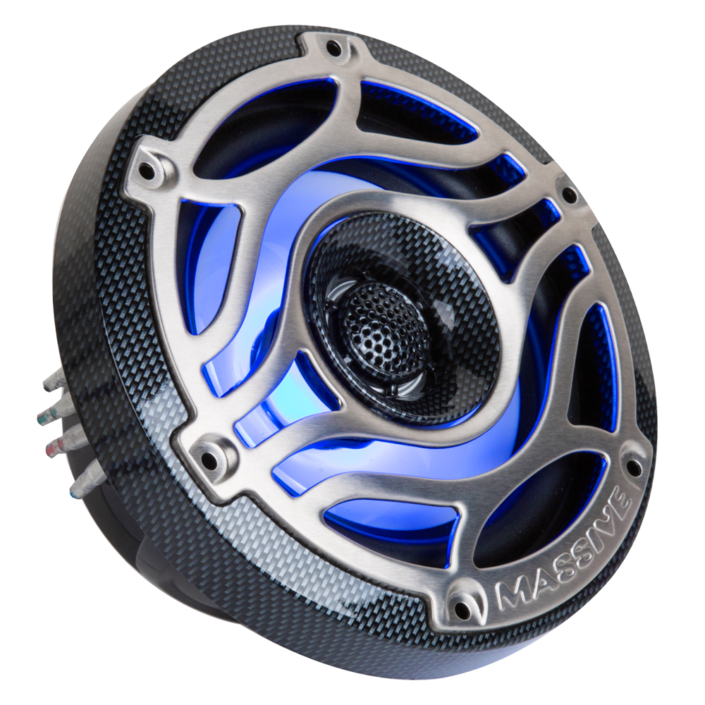 T65S - 6.5" 160 Watts Marine Coaxial LED Speakers (PAIR)