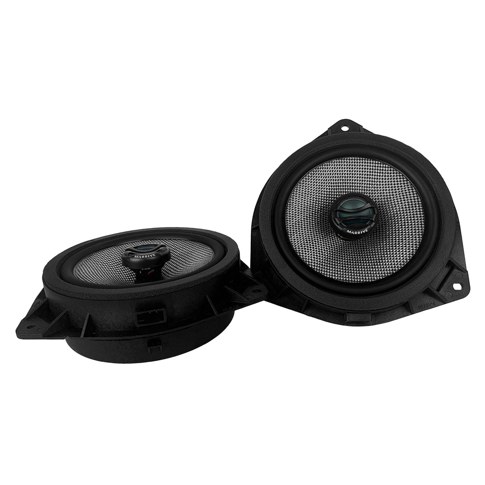 TOY6X - 6.5 Inch, Toyota Drop-in OEM Speaker Upgrade Replacement, 80 Watts RMS - 160 Watts MAX, Coaxial Speakers.