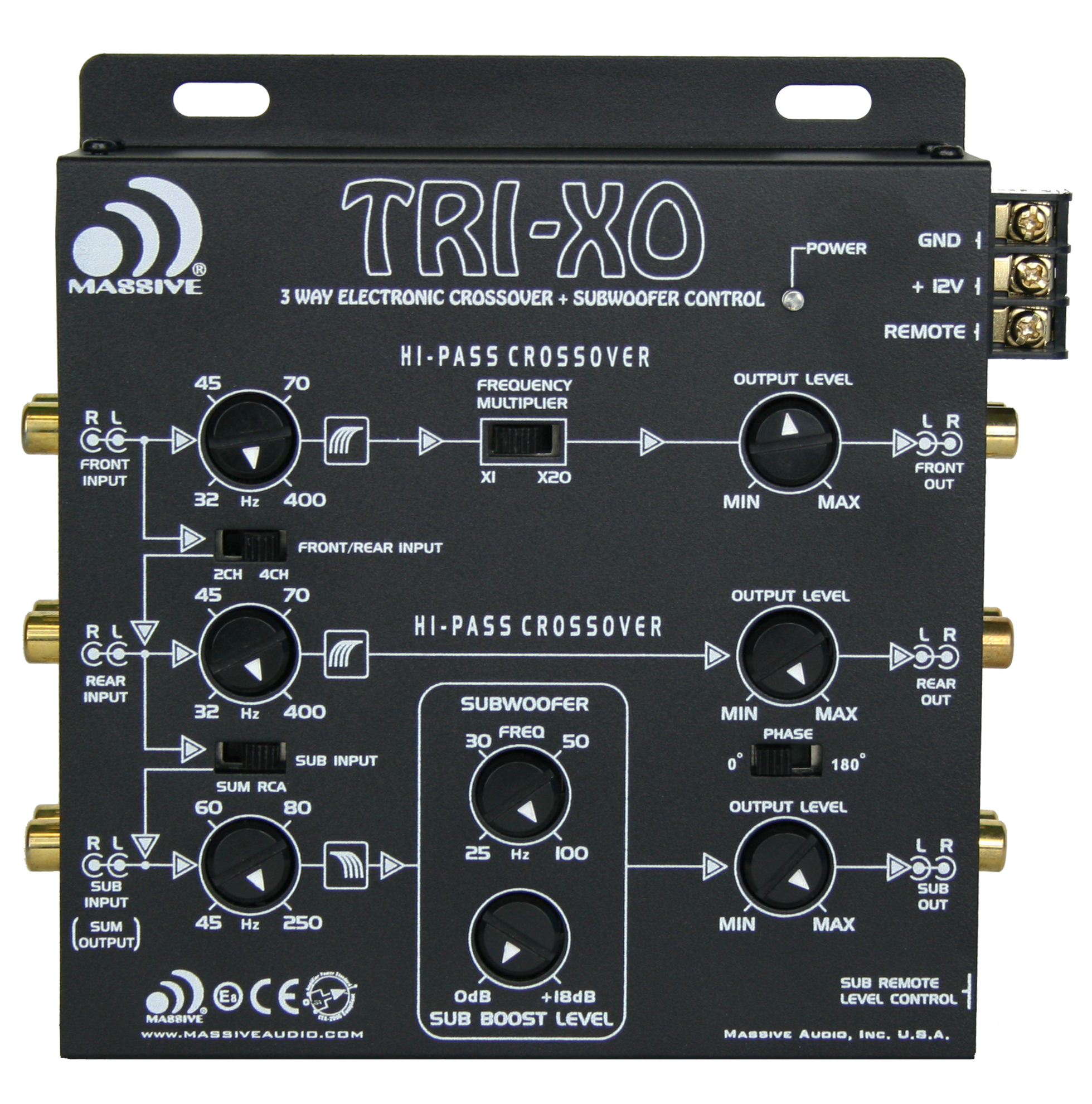 TRIXON - 3 Way Electronic Crossover 18dB