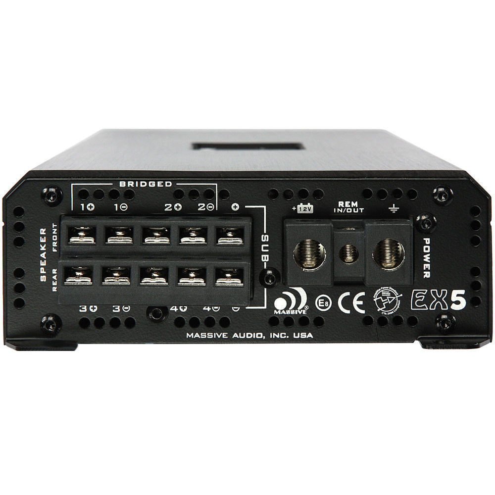 EX5 - 120 Watts RMS x 4 @ 4 Ohm + 800 Watts @ 1 Ohm 5-CH Amplifier