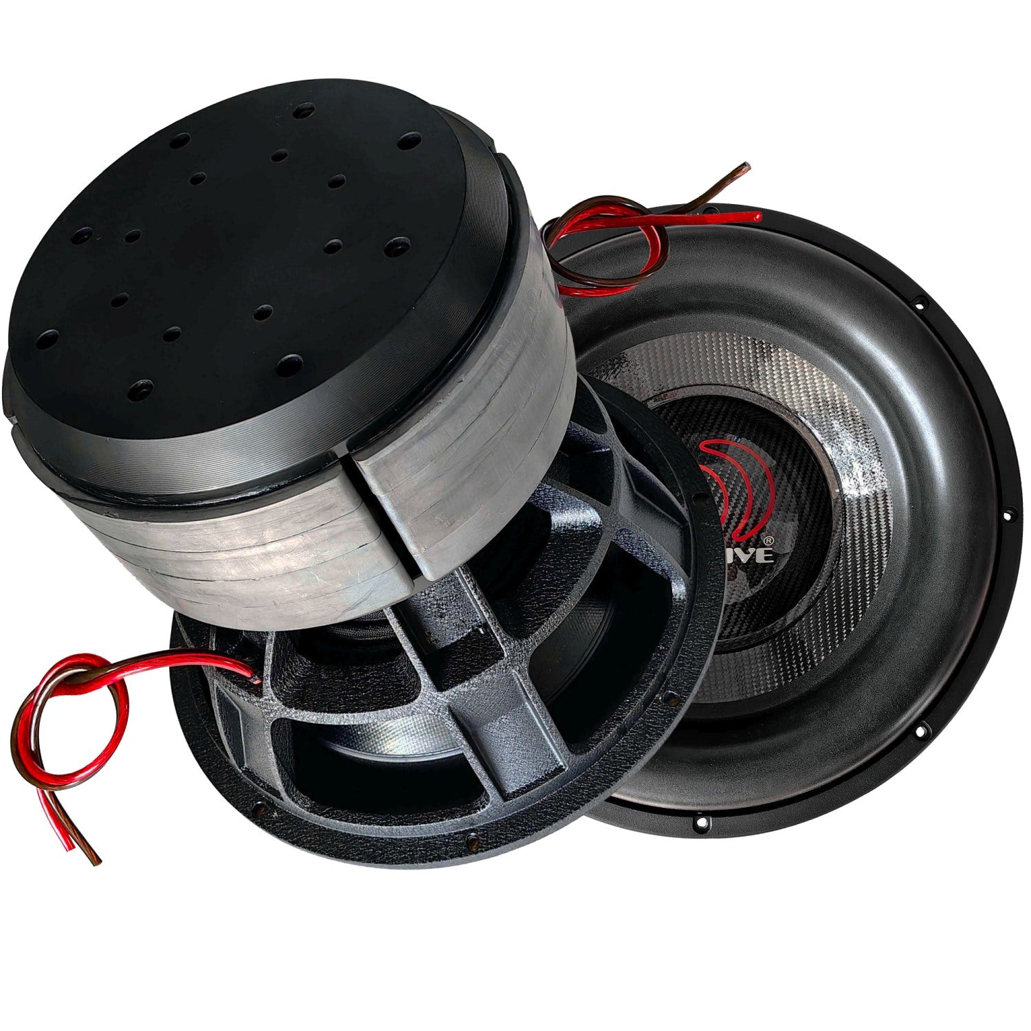 BOA151R - 15" 8,000 Watts RMS Dual 1 Ohm Mega Subwoofer - Caution* 132 Pounds. Special Handling Required