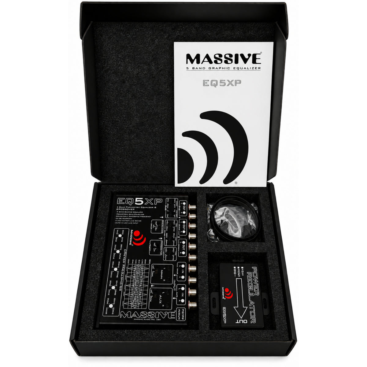 EQ5XP - 5 Band Car Audio Parametric Equalizer / Crossover Signal Proce