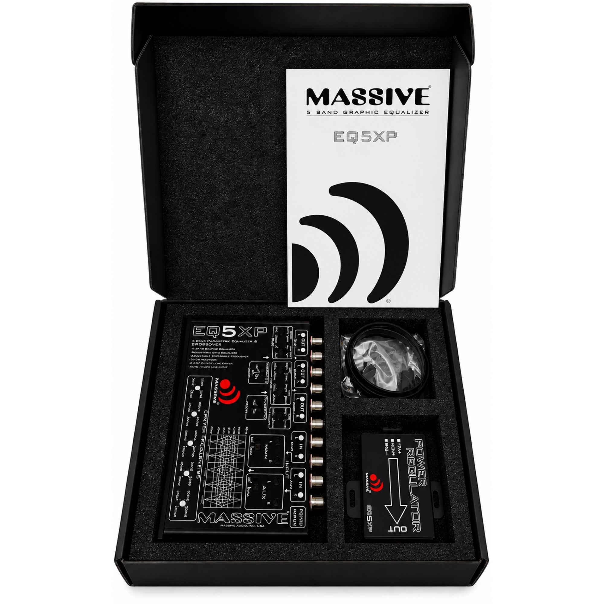 EQ5XP - 5 Band Car Audio Parametric Equalizer / Crossover Signal Processor