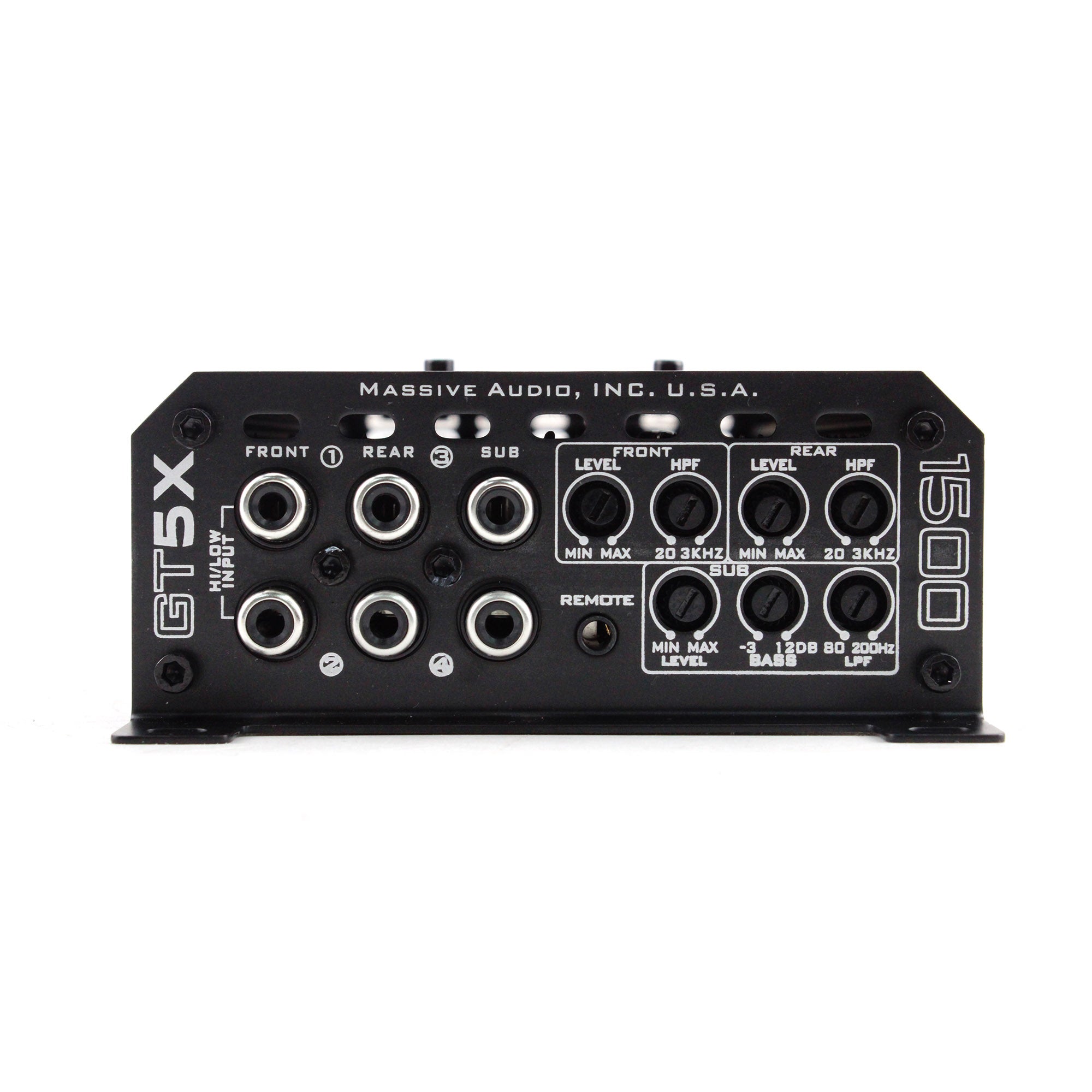 GT5X - 115 Watts RMS x 4 @ 2 Ohm + 510 Watts @ 1 Ohm 5-CH Amplifier