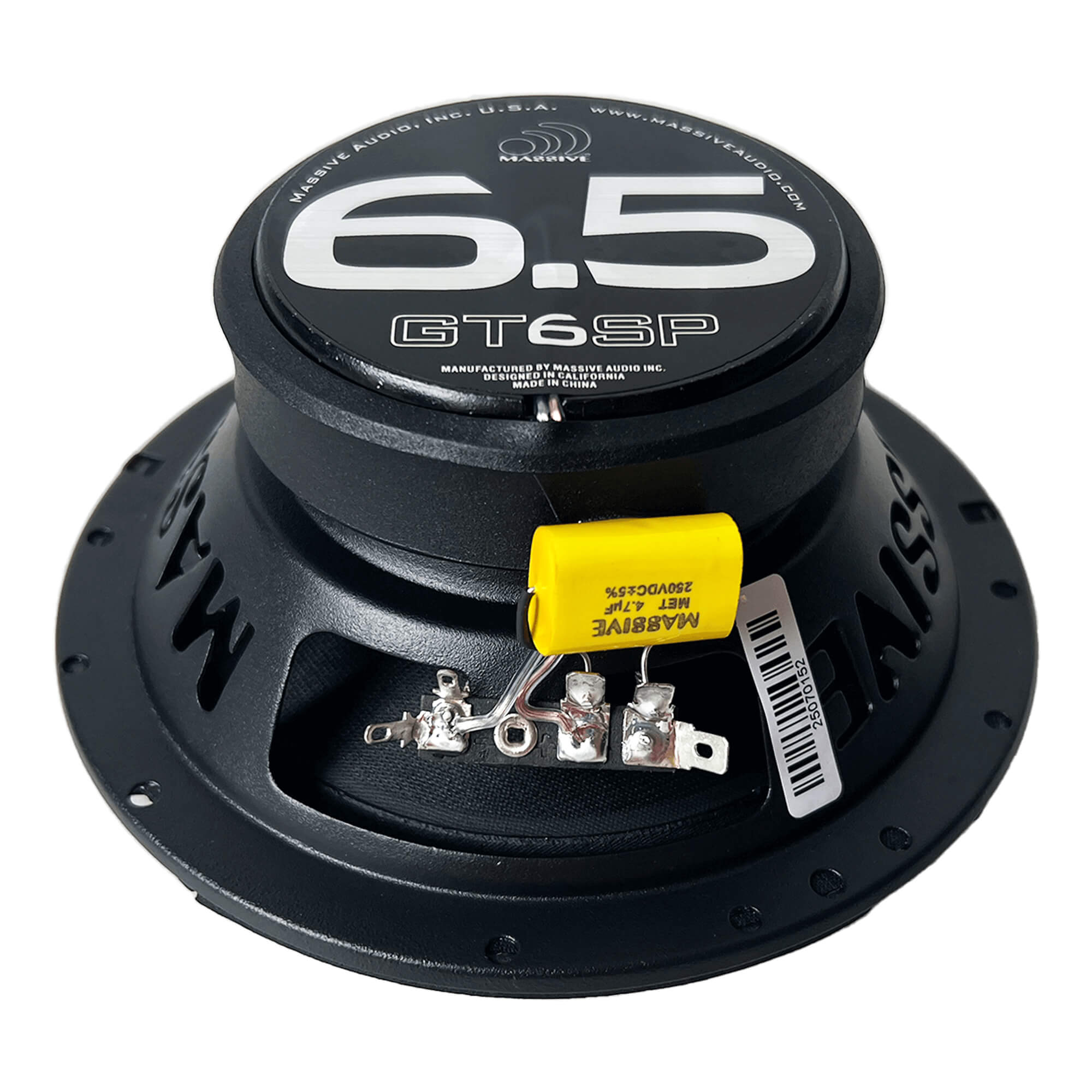 GT6SP - 6.5" 2-Way 100 Watts RMS Coaxial Pro & Car Audio Speakers