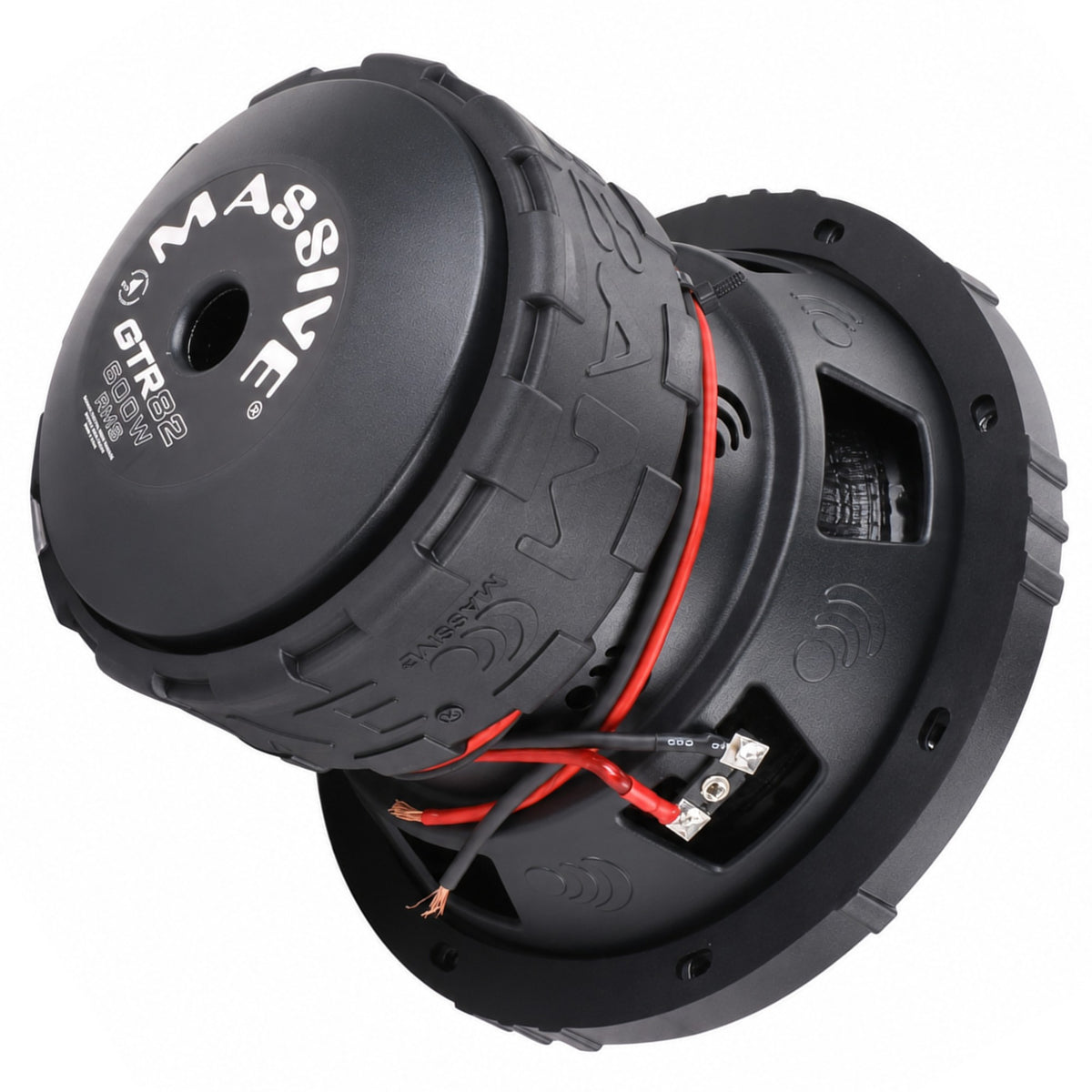 GTR82 - 8" 600 Watts RMS Dual 2 Ohm Subwoofer with Grill