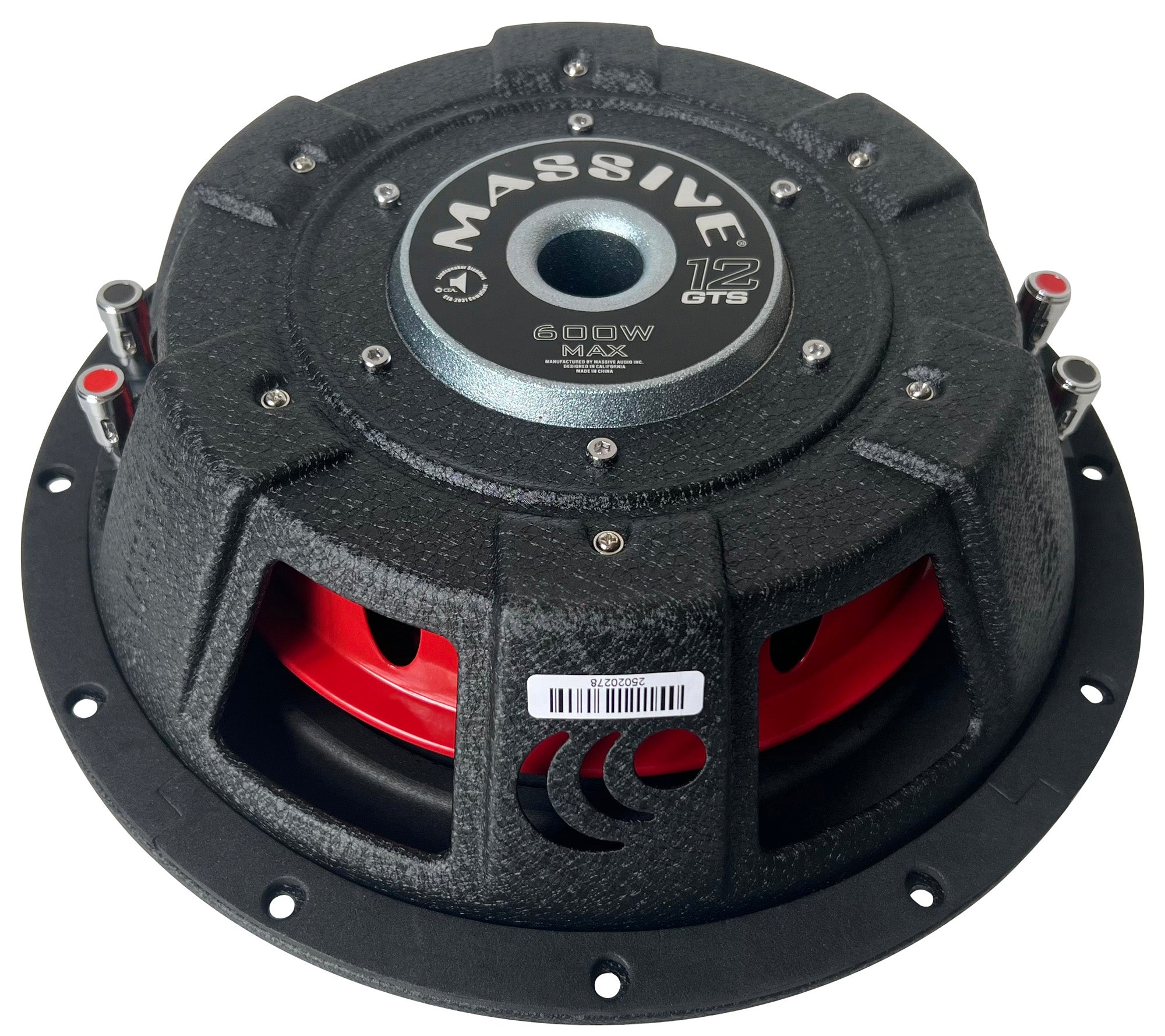 GTS12 - 12" 300 Watts RMS Dual 4 Ohm Subwoofer