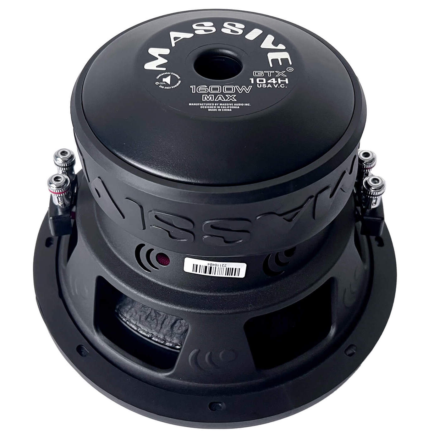 GTX104H - 10" 800 Watts RMS Dual 4 Ohm Subwoofer