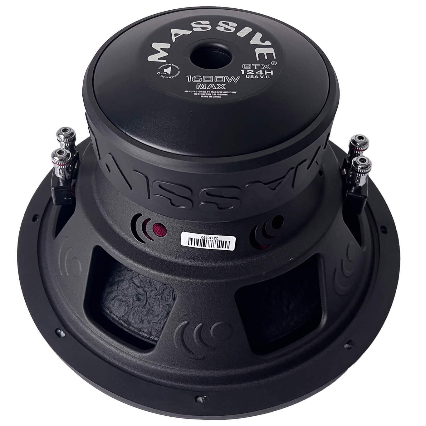 GTX122H - 12" 800 Watts RMS Dual 2 Ohm Subwoofer