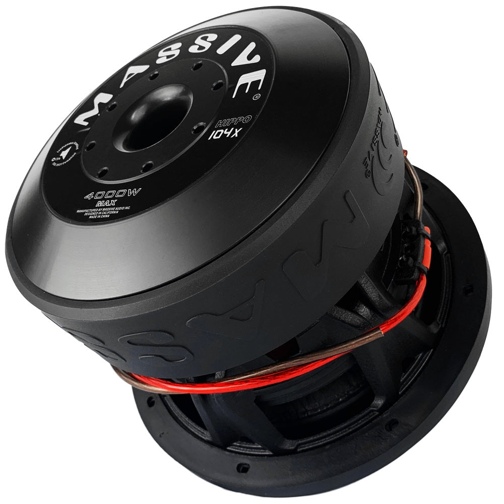 H104X - 10" 2000 Watts RMS Dual 4 Ohm 3" V.C. Mega Subwoofer