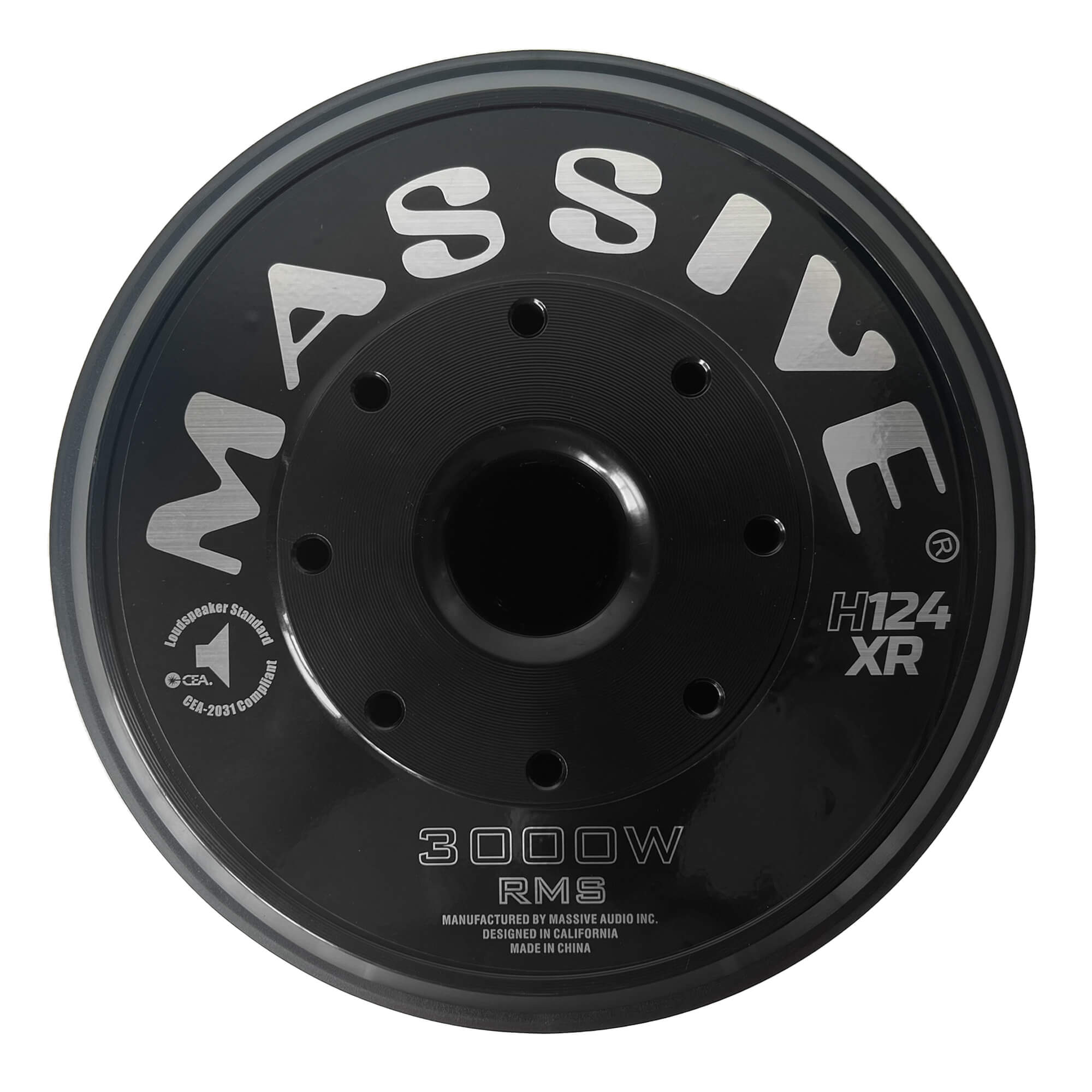 H124XR - 12" 3000 Watts RMS Dual 4 Ohm 4" V.C. Mega 70 Lbs. Subwoofer