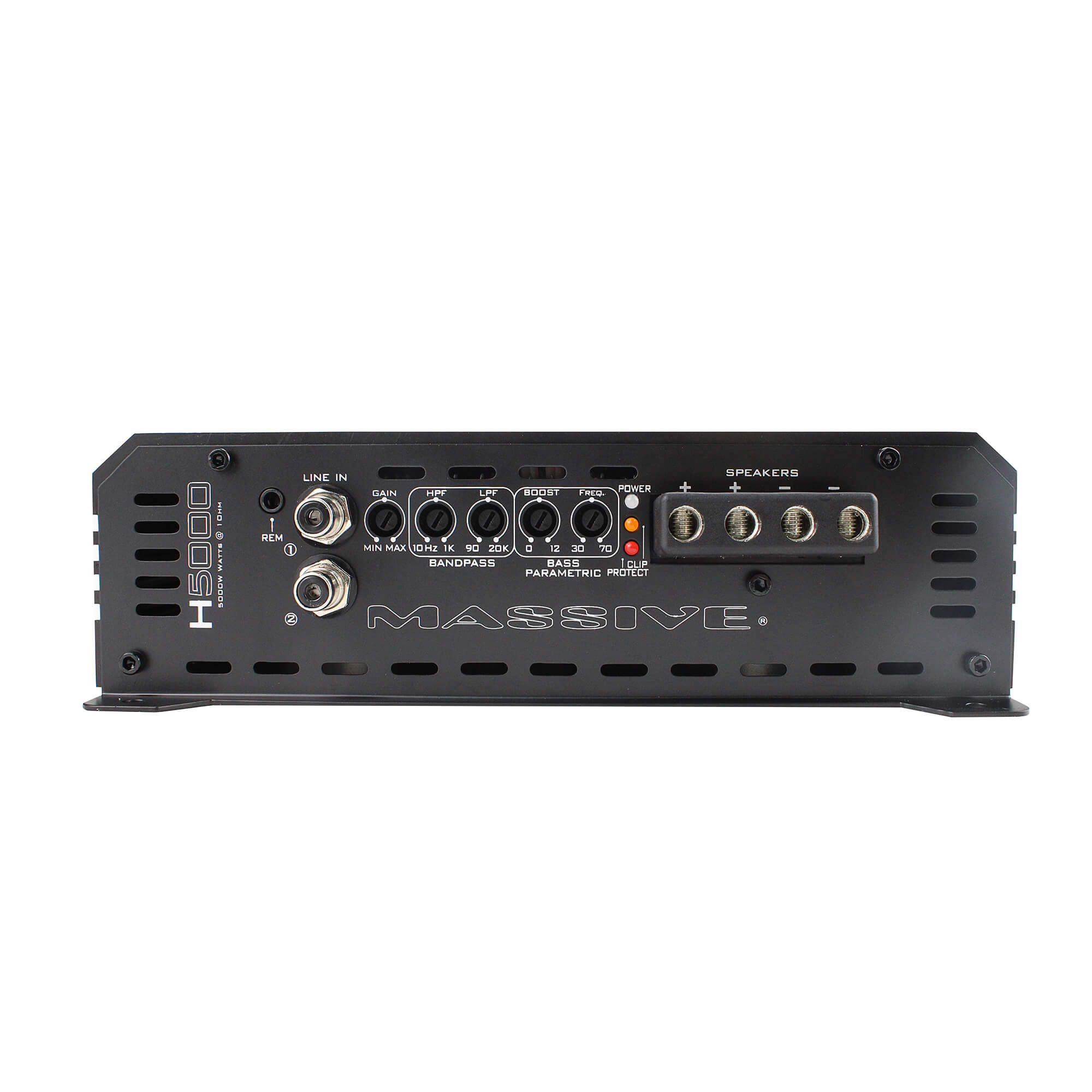 H5000 - 5000 Watt RMS @ 1 Ohm Mono Block Hippo Series Amplifier with Bass Remote