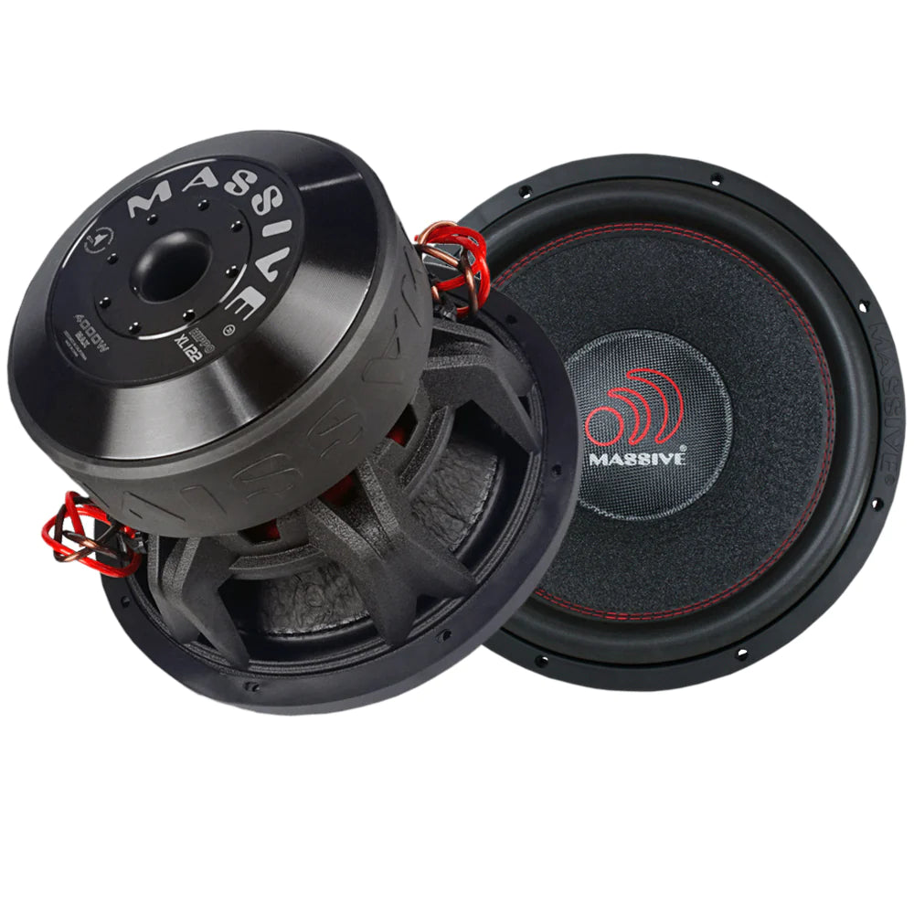 Combo: HIPPOXL122 Subwoofer with E4 Nano Edge Bass Amplifier