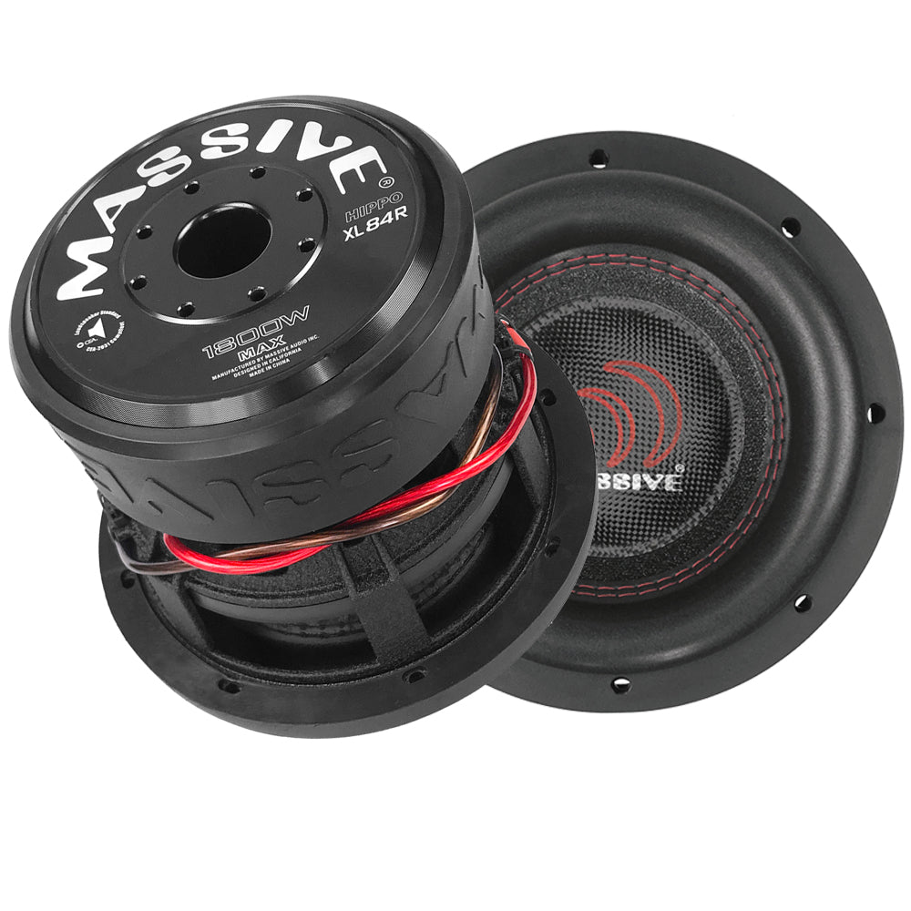 HIPPOXL84RV2 - 8" 900 Watts RMS Dual 4 Ohm Subwoofer