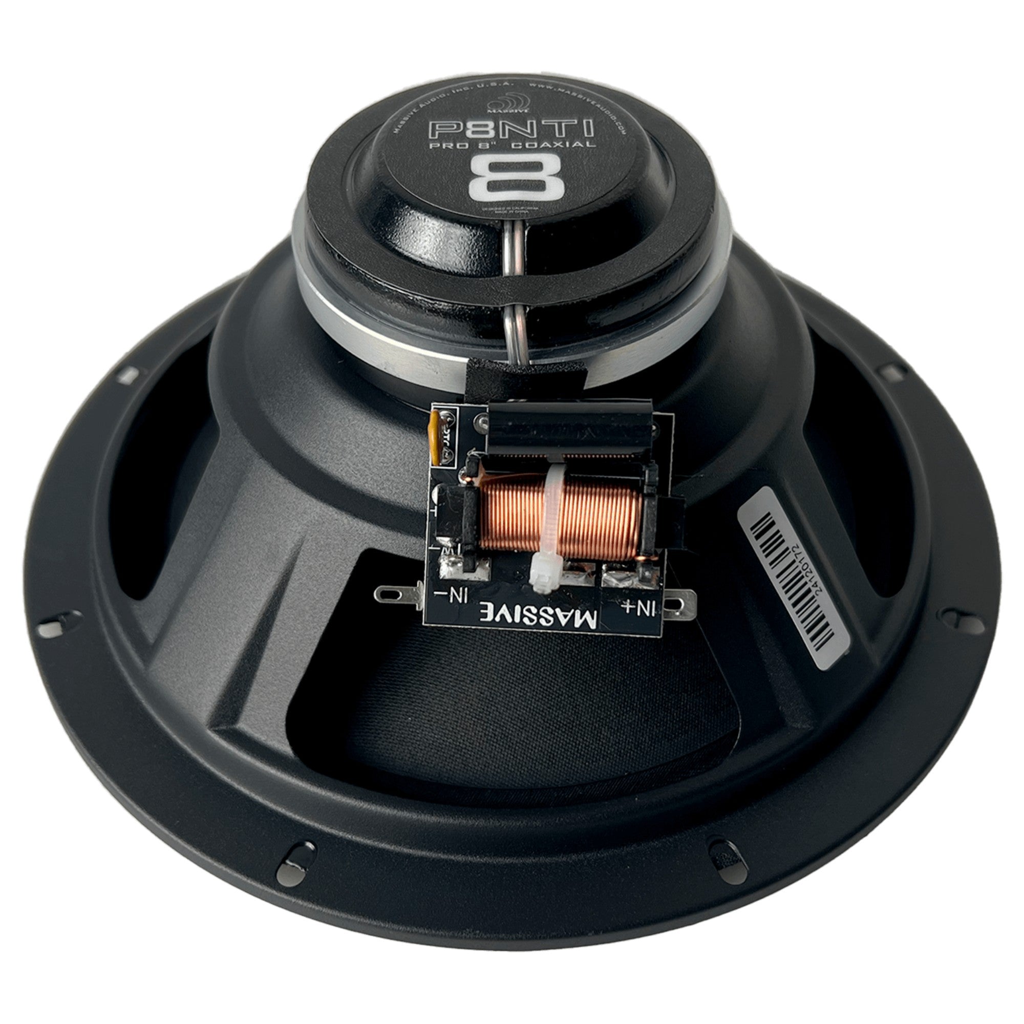 P8NTI - 8" 4 Ohm Mid-Bass Pro Audio Coaxial Neodymium Weatherproof Speaker - 160 Watts RMS (SOLD AS EACH)