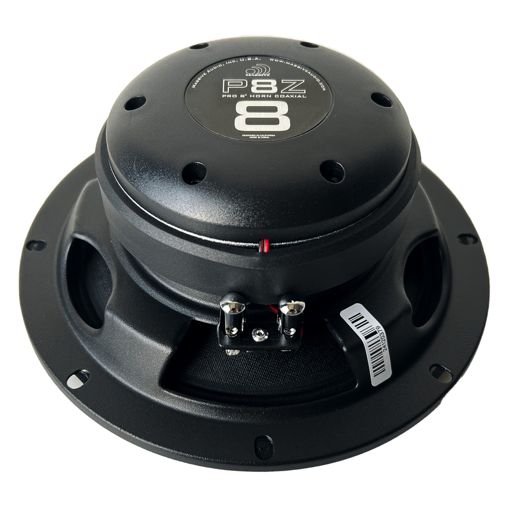 P8Z - 8" 4 Ohm Mid-Bass Pro Audio Coaxial Speaker With Grill - 140 Watts RMS (SOLD AS EACH)