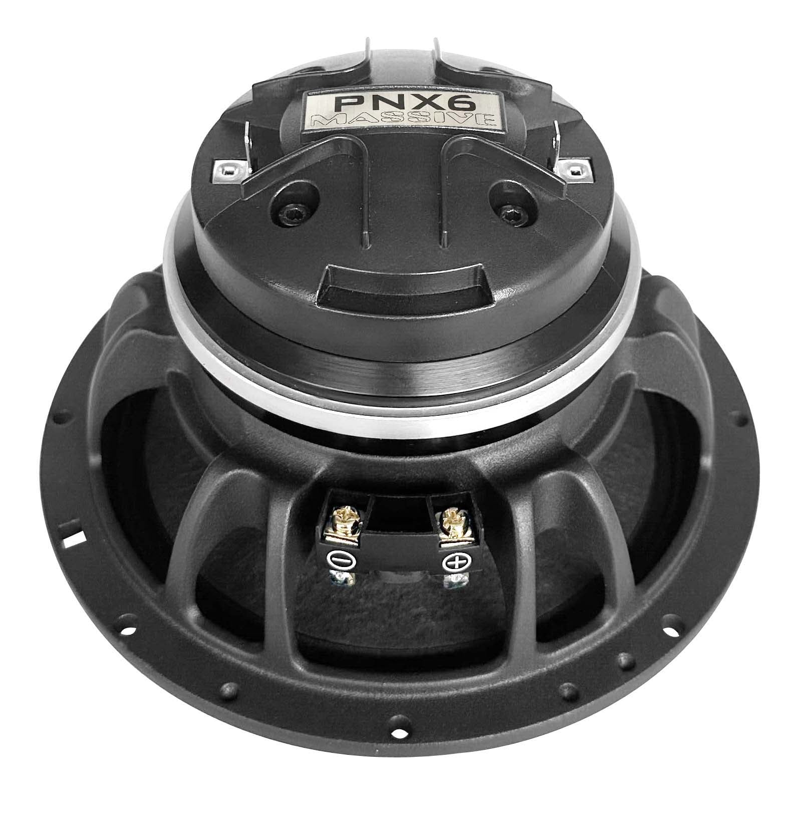 PNX6 | 6.5" 4 Ohm Mid-Range Pro Audio Coaxial Water Repellent Speaker - 160 Watts RMS