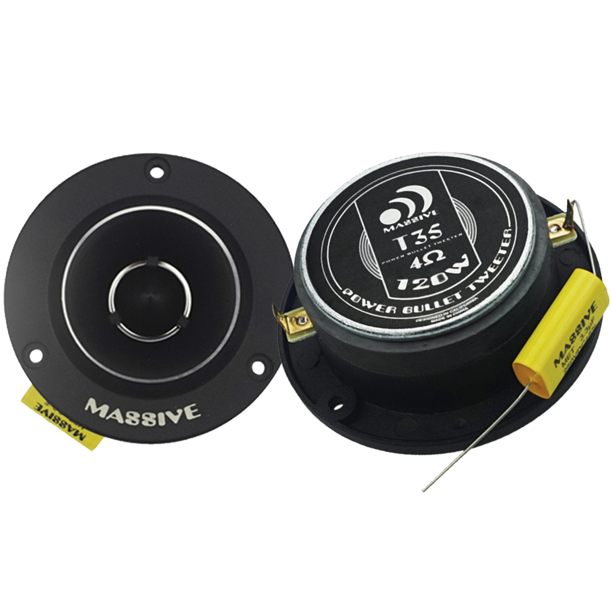 T35V2 - 30 Watts RMS 4 Ohm 25.5mm Power Bullet Tweeter (Pair)