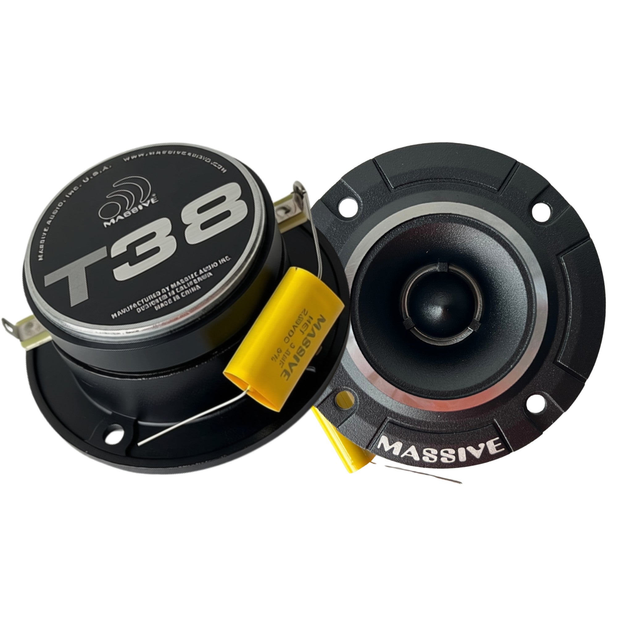 T38 - 30 Watts RMS 4 Ohm 25.5mm Power Bullet Tweeter (Pair)