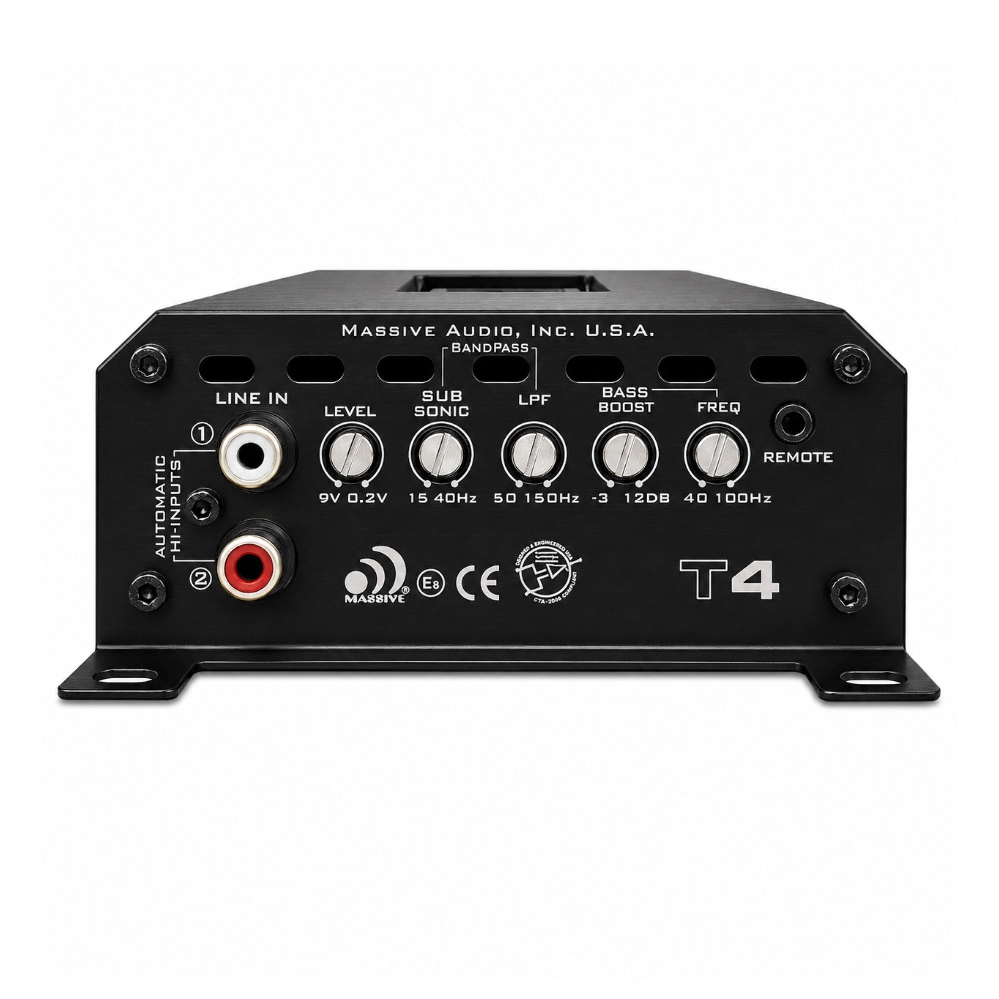 T4 - 2000 Watts 1 RMS @ 1 Ohm Mono Block Marine Amplifier