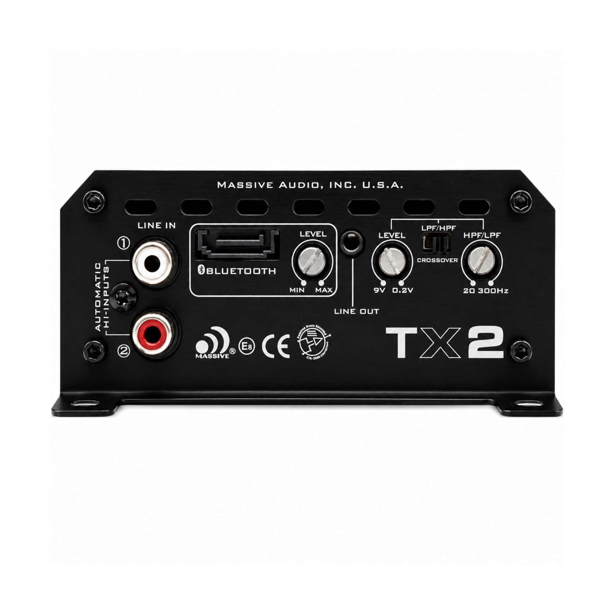 TX2 - 120 Watts X 2 RMS @ 4 Ohm Full Range Bluetooth Marine Amplifier