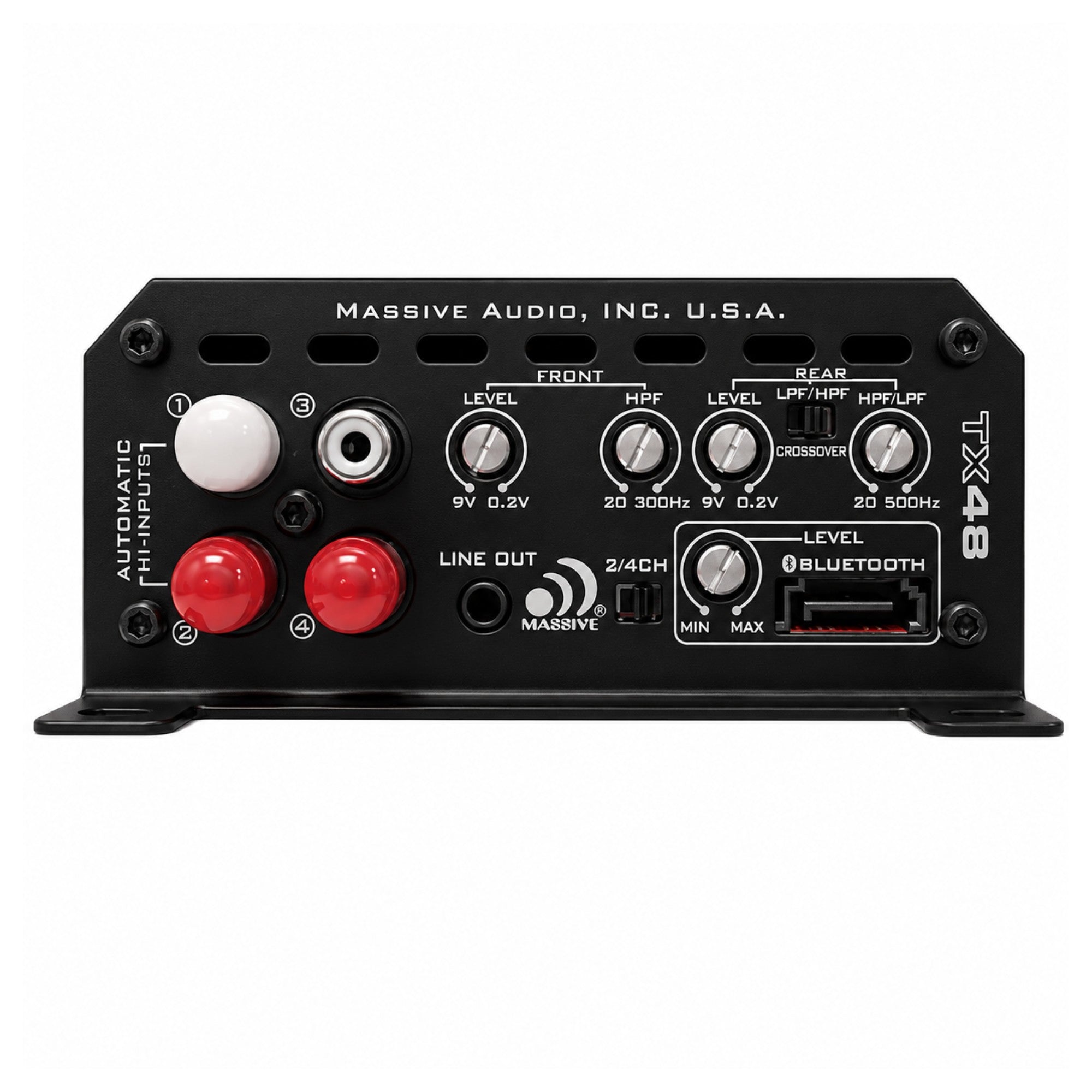 TX48 - 200 Watts x 4 RMS @ 4 Ohm Marine 4 Channel Amplifier